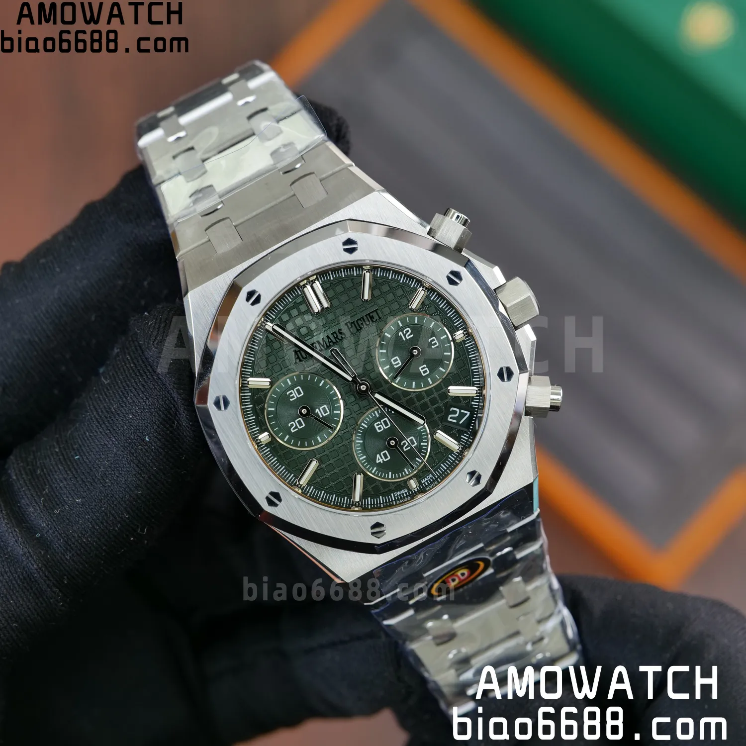 Royal Oak Chrono 26240 SS DDF 1:1 Best Edition Green Dial on SS Bracelet DD4401 Super Clone (50th Anniversary) 62 42cbd4ef7a4ff9f AMO Watch