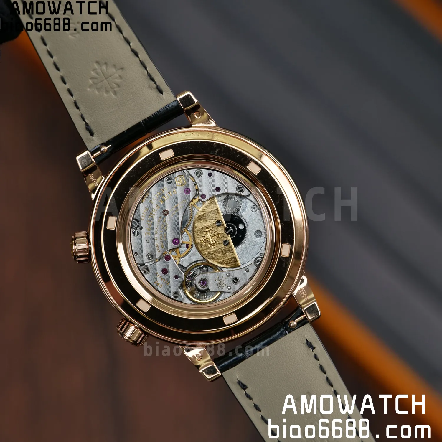 PP Grand Complications 6102P RG PPF 1:1 Best Edition Black Dial On Black Leather Strap Super Clone Asian 240 89 42fc06b5d8a7225 AMO Watch