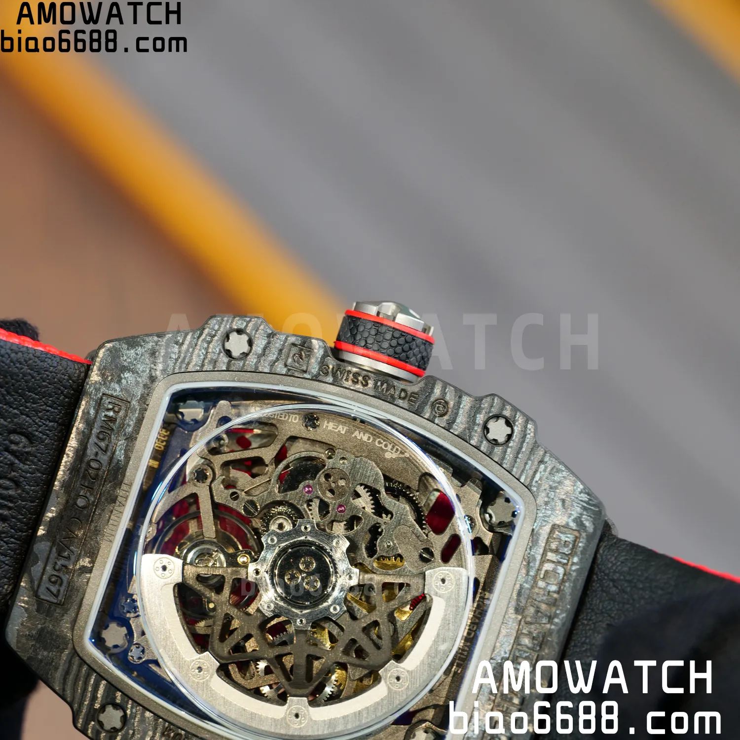 RICHARD MILLE RM67-02 Black NTPT Best Edition Italy Dial on Blue Nylon strap CRMA7 Clone V10 107 4603852caff1c59 阿默表行AmoWatch