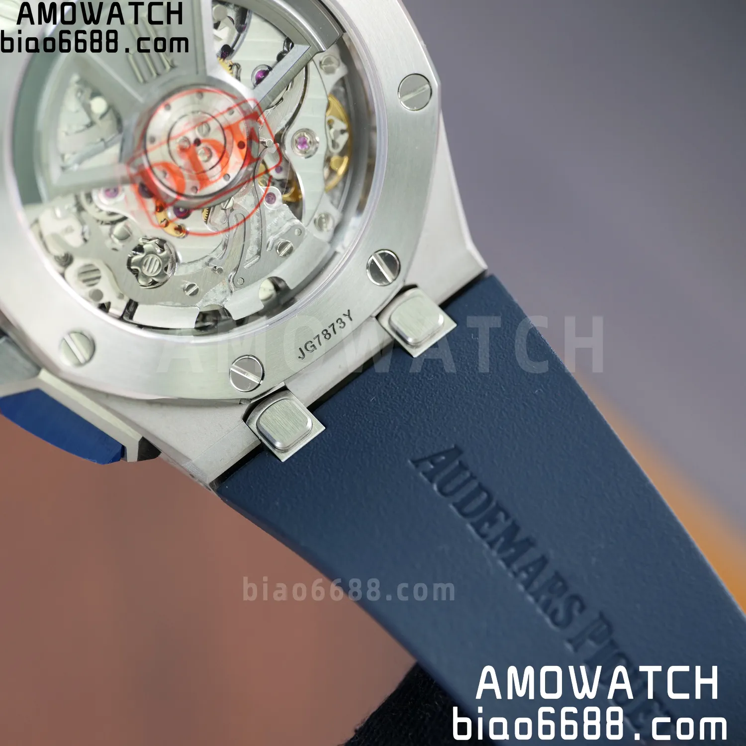 AP Royal Oak Offshore 43mm 26420so SS DDF 1:1 Best Edition Blue Dial on Blue Rubber Strap DD4401 Super Clone 88 469027feb24f7e0 AMO Watch