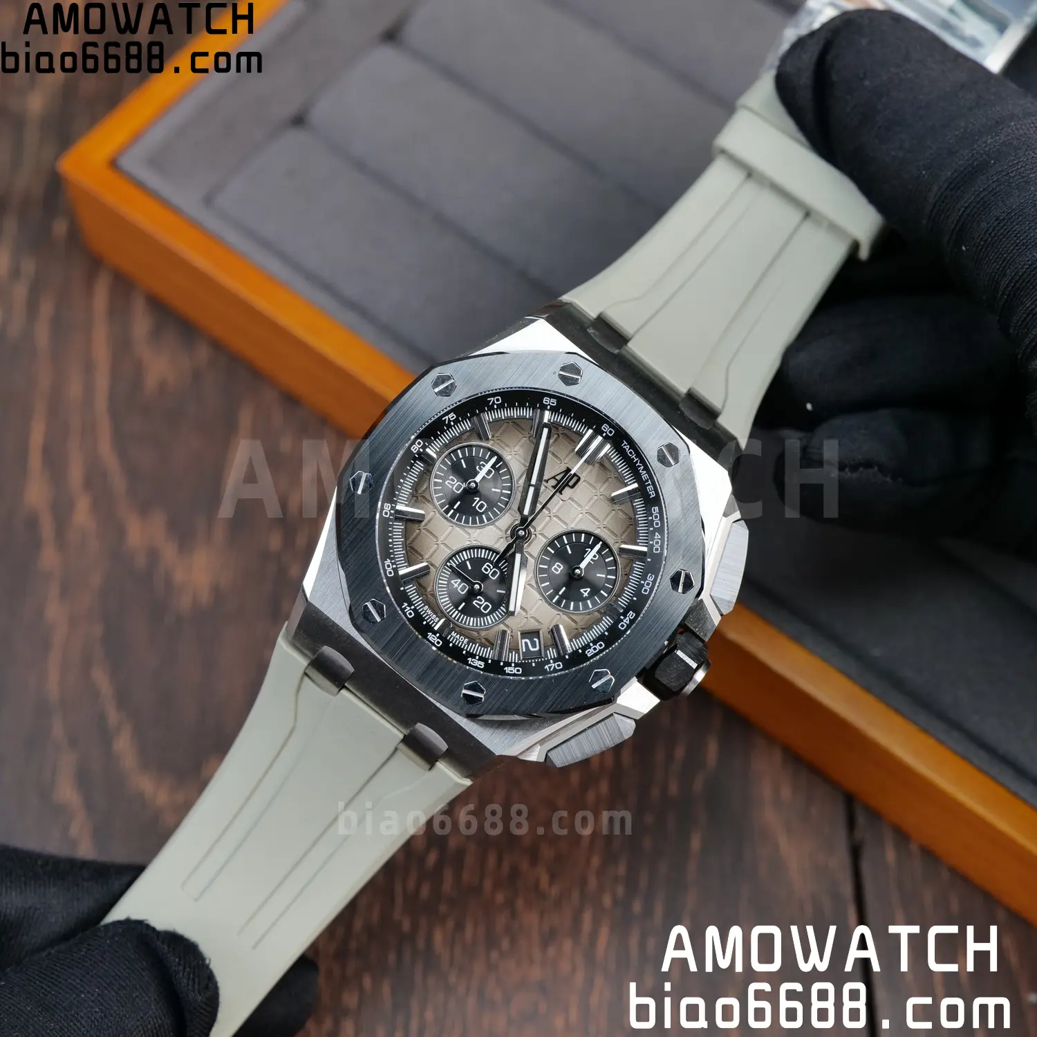 AP Royal Oak Offshore 43mm 26420so SS DDF 1:1 Best Edition Smoked Dial on Gray Rubber Strap DD4401 Super Clone 74 4962aececf20b7d 阿默表行AmoWatch