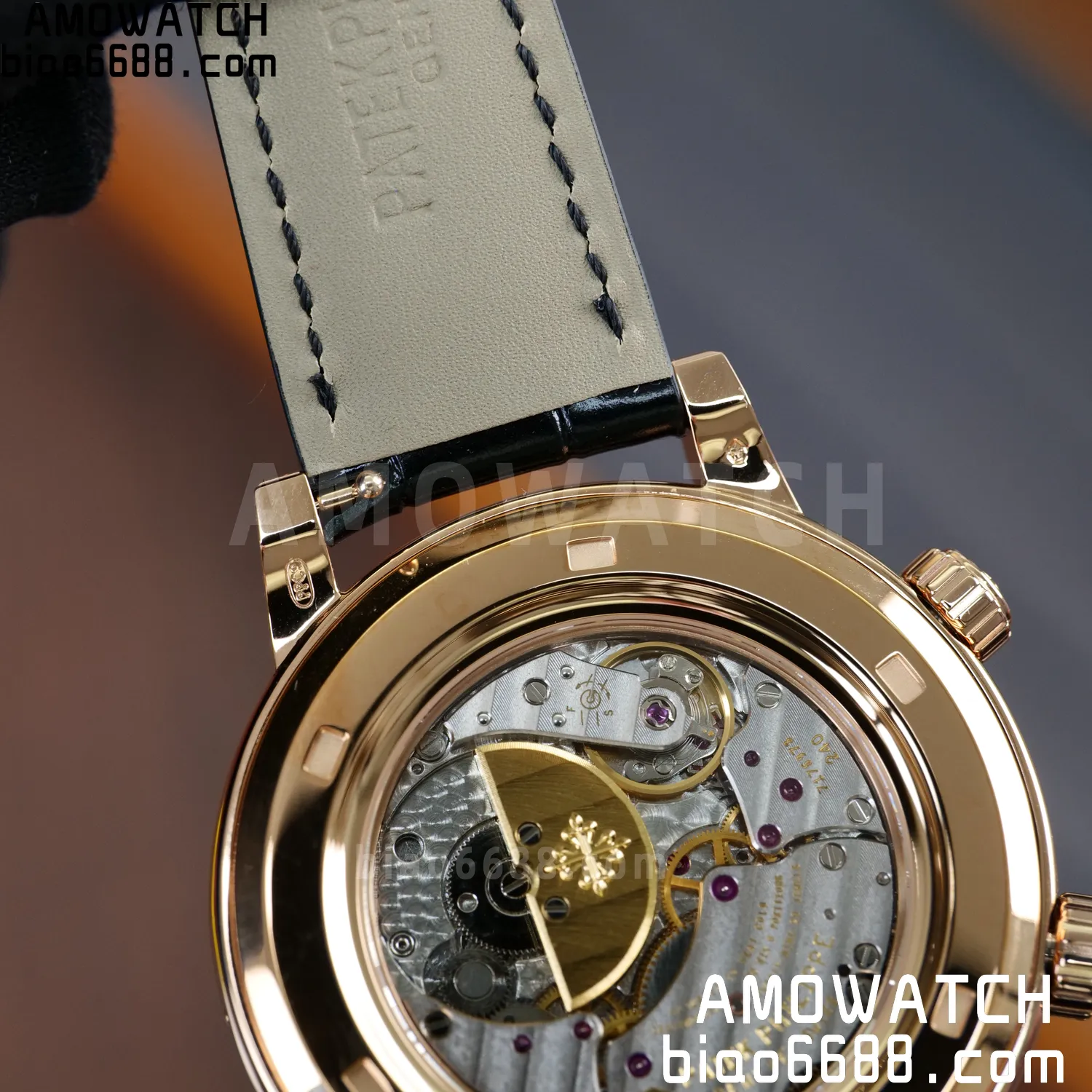 PP Grand Complications 6102P RG PPF 1:1 Best Edition Black Dial On Black Leather Strap Super Clone Asian 240 95 527555a49a8cf14 AMO Watch