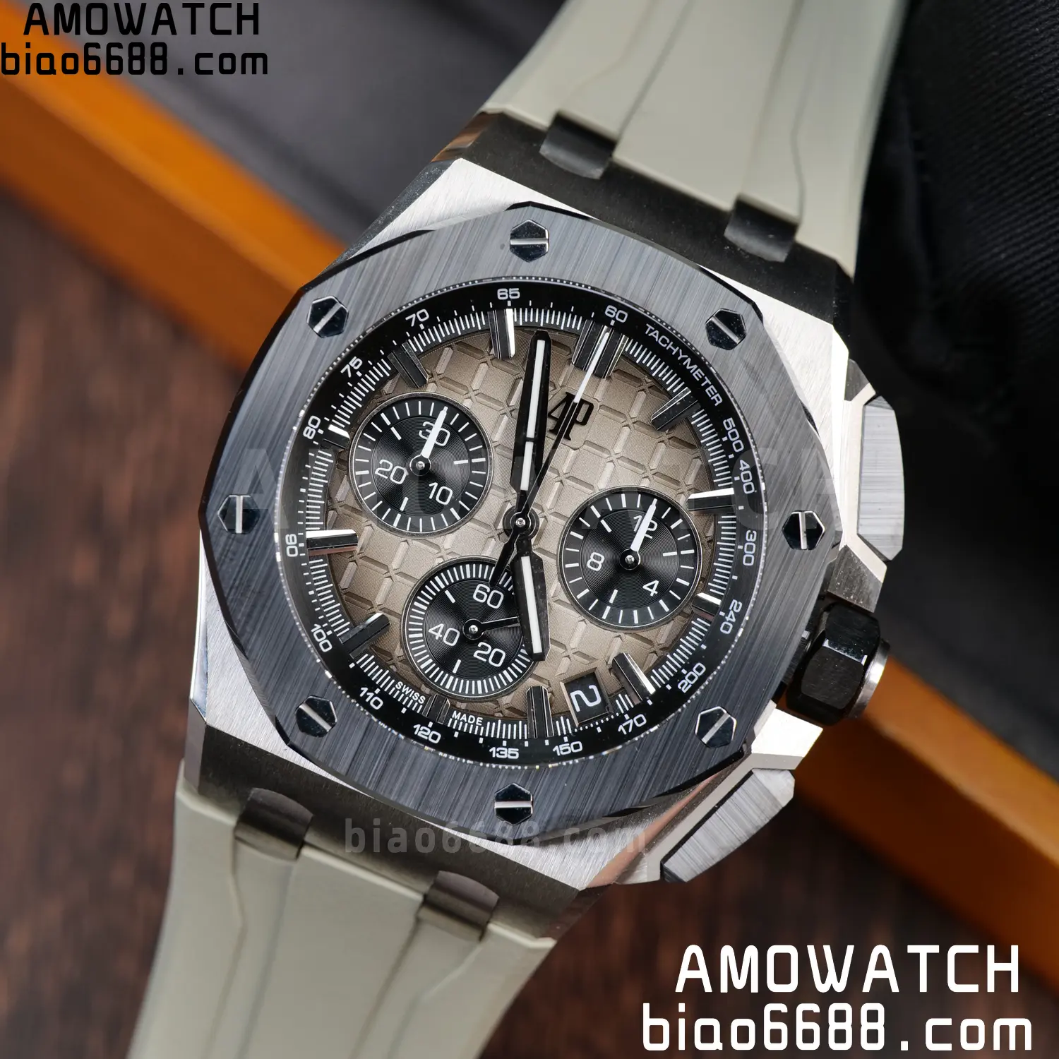 AP Royal Oak Offshore 43mm 26420so SS DDF 1:1 Best Edition Smoked Dial on Gray Rubber Strap DD4401 Super Clone 92 561b3adf8221c5a 阿默表行AmoWatch