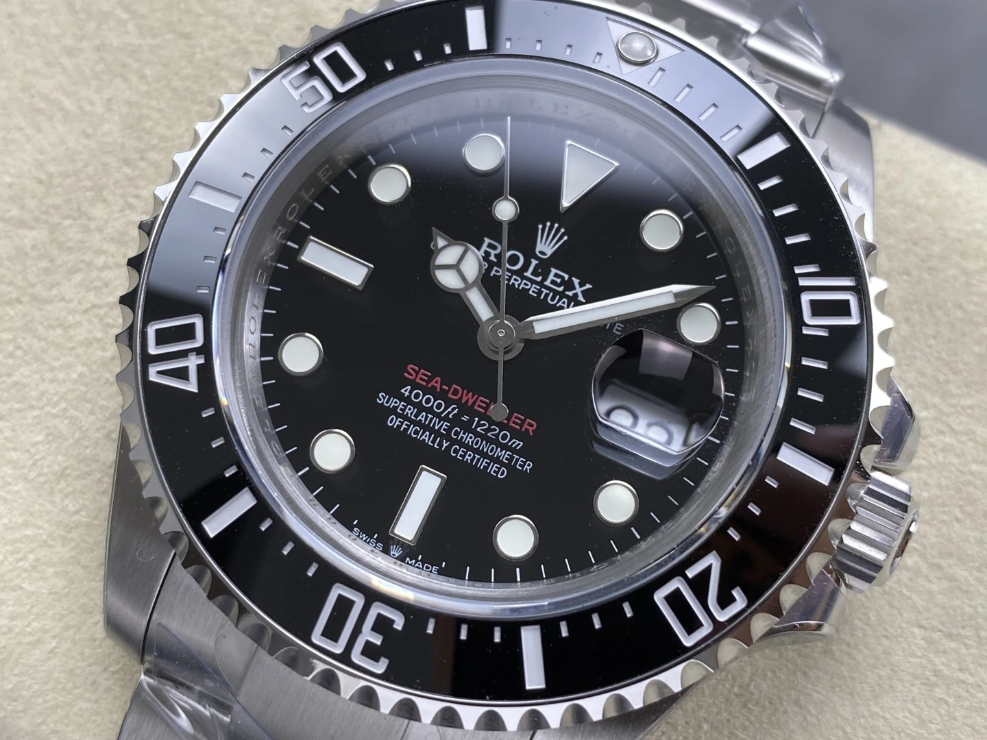 Rolex Sea Dweller 126600 QF 1:1 Best Edition 904L SS Case and Bracelet VR3235 35 5752fd7a737aa74 阿默表行AmoWatch