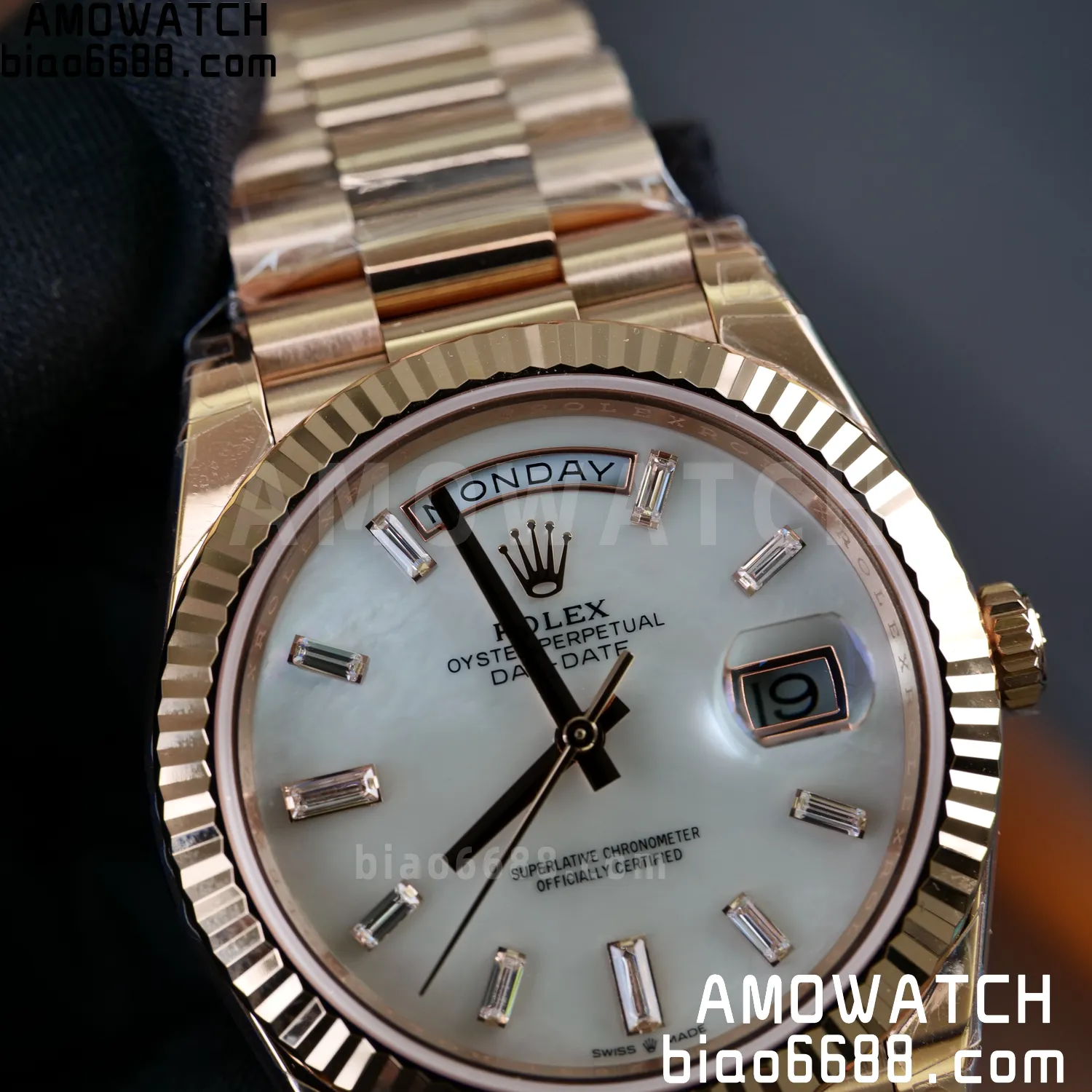 Rolex Day Date 40 RG 228236 RCF 1:1 Best Edition White Roman Dial on President Bracelet VR3255 (211g) 77 57a901153784b23 AMO Watch