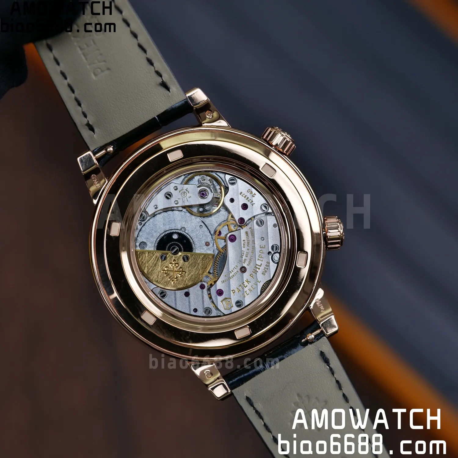 PP Grand Complications 6102P RG PPF 1:1 Best Edition Black Dial On Black Leather Strap Super Clone Asian 240 90 582c85c861def7d AMO Watch
