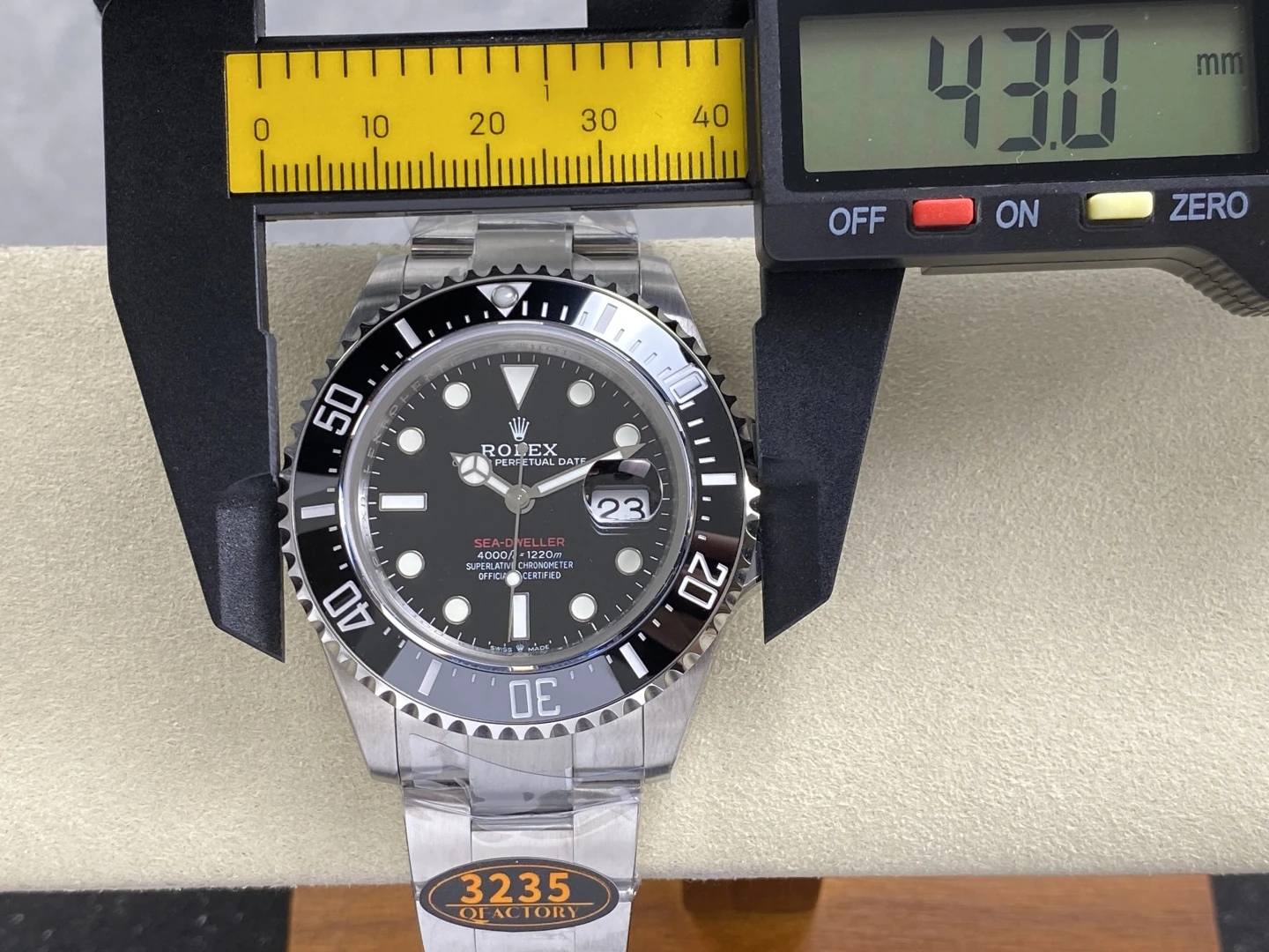 Rolex Sea Dweller 126600 QF 1:1 Best Edition 904L SS Case and Bracelet VR3235 44 58bf330ad1467d9 阿默表行AmoWatch