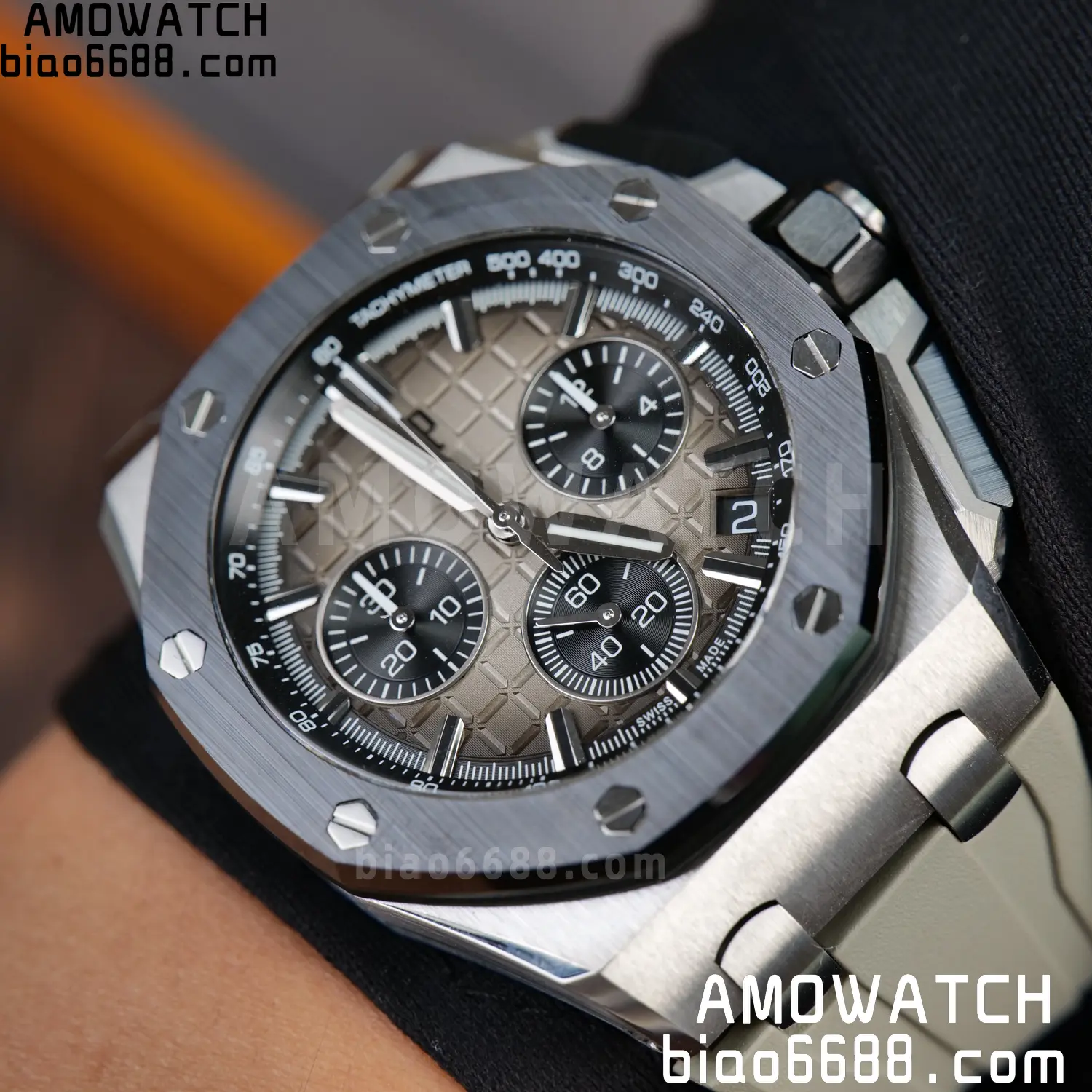 AP Royal Oak Offshore 43mm 26420so SS DDF 1:1 Best Edition Smoked Dial on Gray Rubber Strap DD4401 Super Clone 103 5c1794c499c1b66 阿默表行AmoWatch