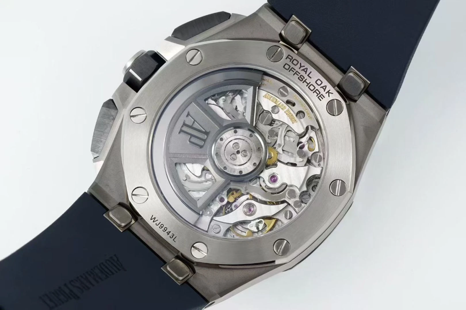 AP Royal Oak Offshore 43mm 26420ti Titanium DDF 1:1 Best Edition Blue Dial on Blue Rubber Strap DD4401 Super Clone 44 5dc3d2c81aaace2 AMO Watch