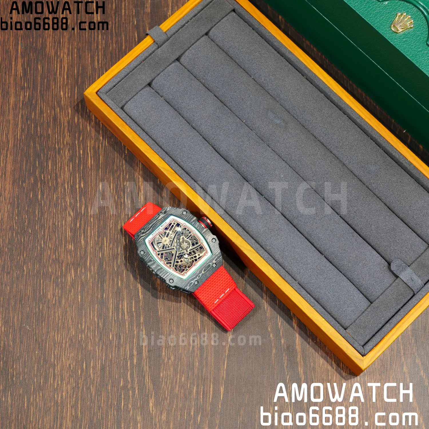 RICHARD MILLE RM67-02 Black NTPT Best Edition Italy Dial on Blue Nylon strap CRMA7 Clone V10 80 610c4e6b2ebec6b 阿默表行AmoWatch