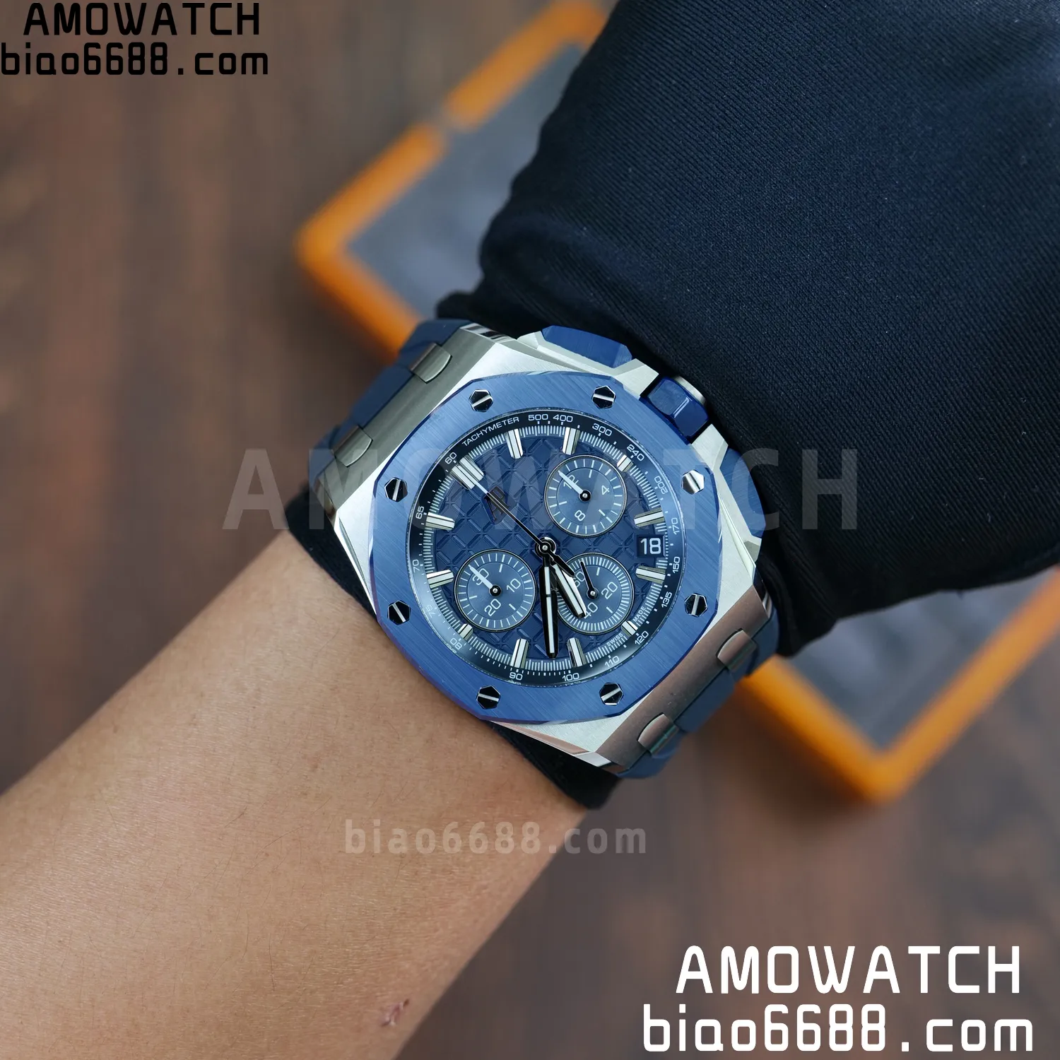 AP Royal Oak Offshore 43mm 26420so SS DDF 1:1 Best Edition Blue Dial on Blue Rubber Strap DD4401 Super Clone 93 6679a10db4b2e8d AMO Watch