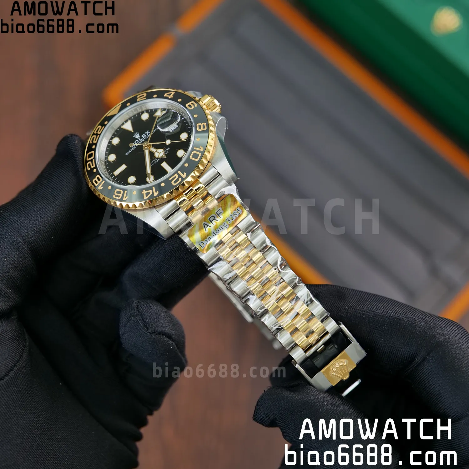 Rolex GMT-Master II 126713 GRNR ARF 1:1 Best Edition on Black Dial SS/YG Bracelet Super Clone DD3285 60 678a80c457ce17d 阿默表行AmoWatch