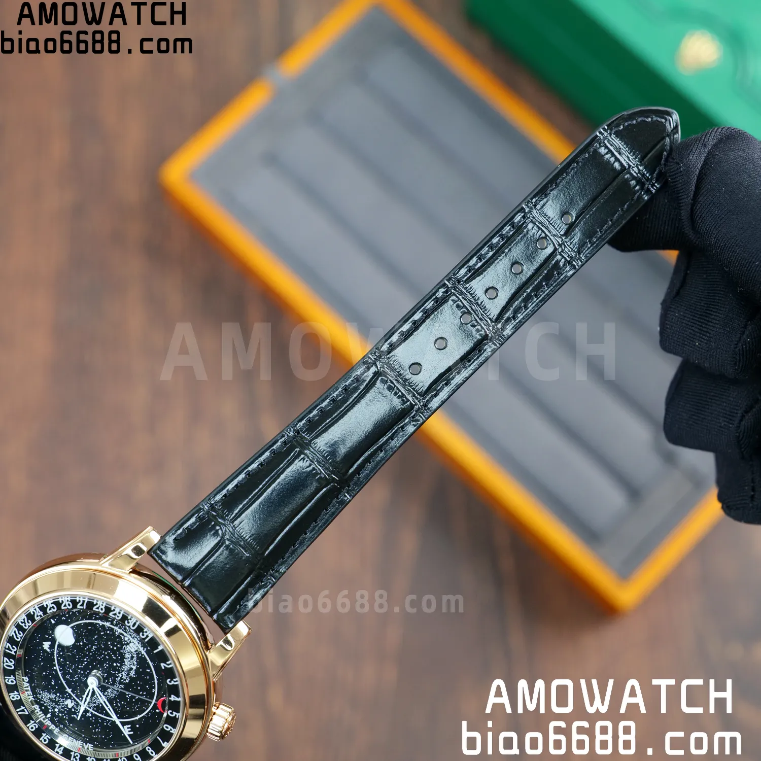 PP Grand Complications 6102P RG PPF 1:1 Best Edition Black Dial On Black Leather Strap Super Clone Asian 240 72 67ab6aab1f32b60 AMO Watch