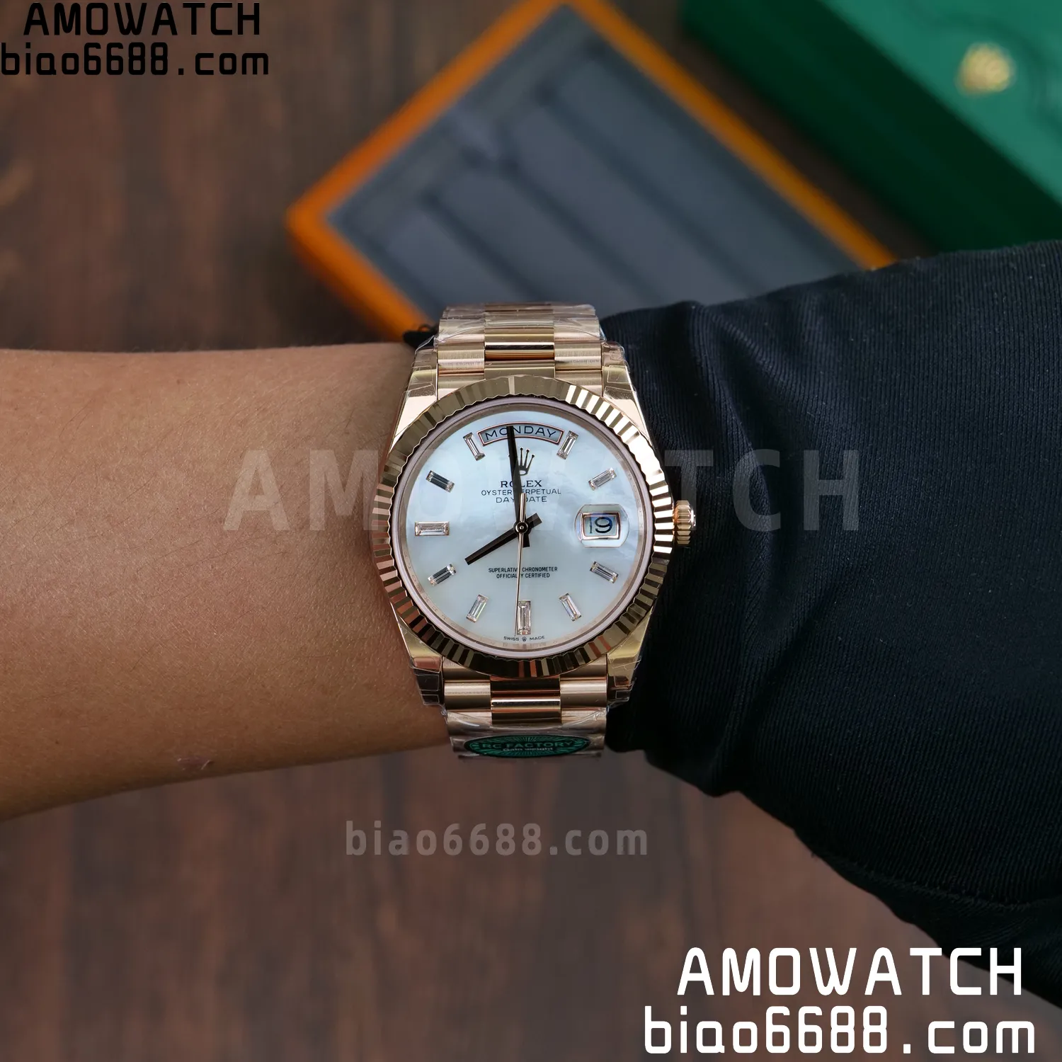 Rolex Day Date 40 RG 228236 RCF 1:1 Best Edition White Roman Dial on President Bracelet VR3255 (211g) 86 6b7339fcb0591fb AMO Watch