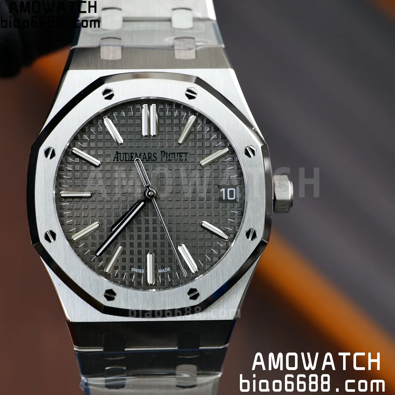 AP Royal Oak 41mm 15510ST SS APS Factory 1:1 Best Edition Black Dial on SS Bracelet SA4302 Super Clone (Free Sprung) 77 70987571822cb1b 阿默表行AmoWatch