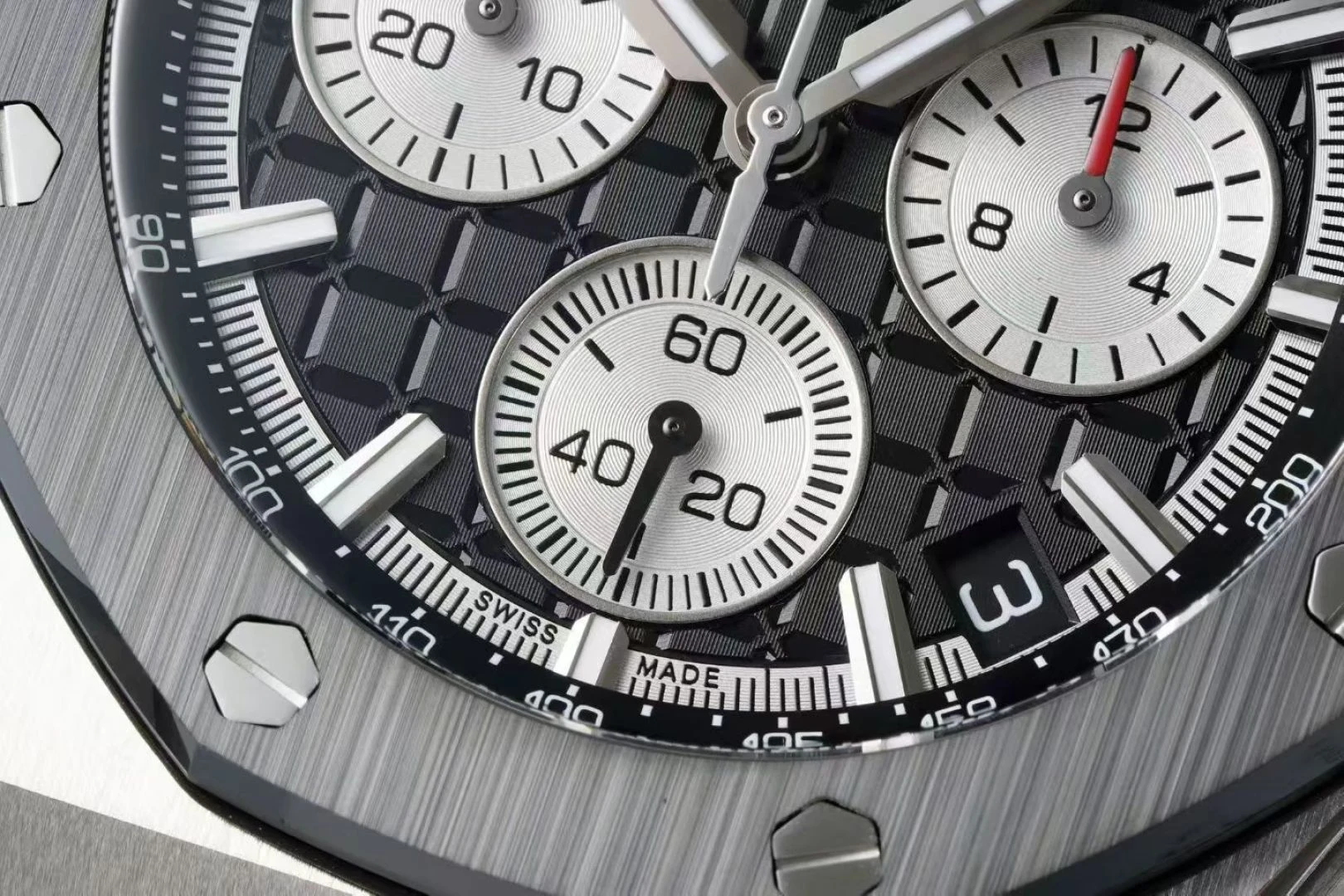 AP Royal Oak Offshore 43mm 26420so SS DDF 1:1 Best Edition Black/White Dial on Black Rubber Strap DD4401 Super Clone 21 71d6e1c1bfa1a21 AMO Watch