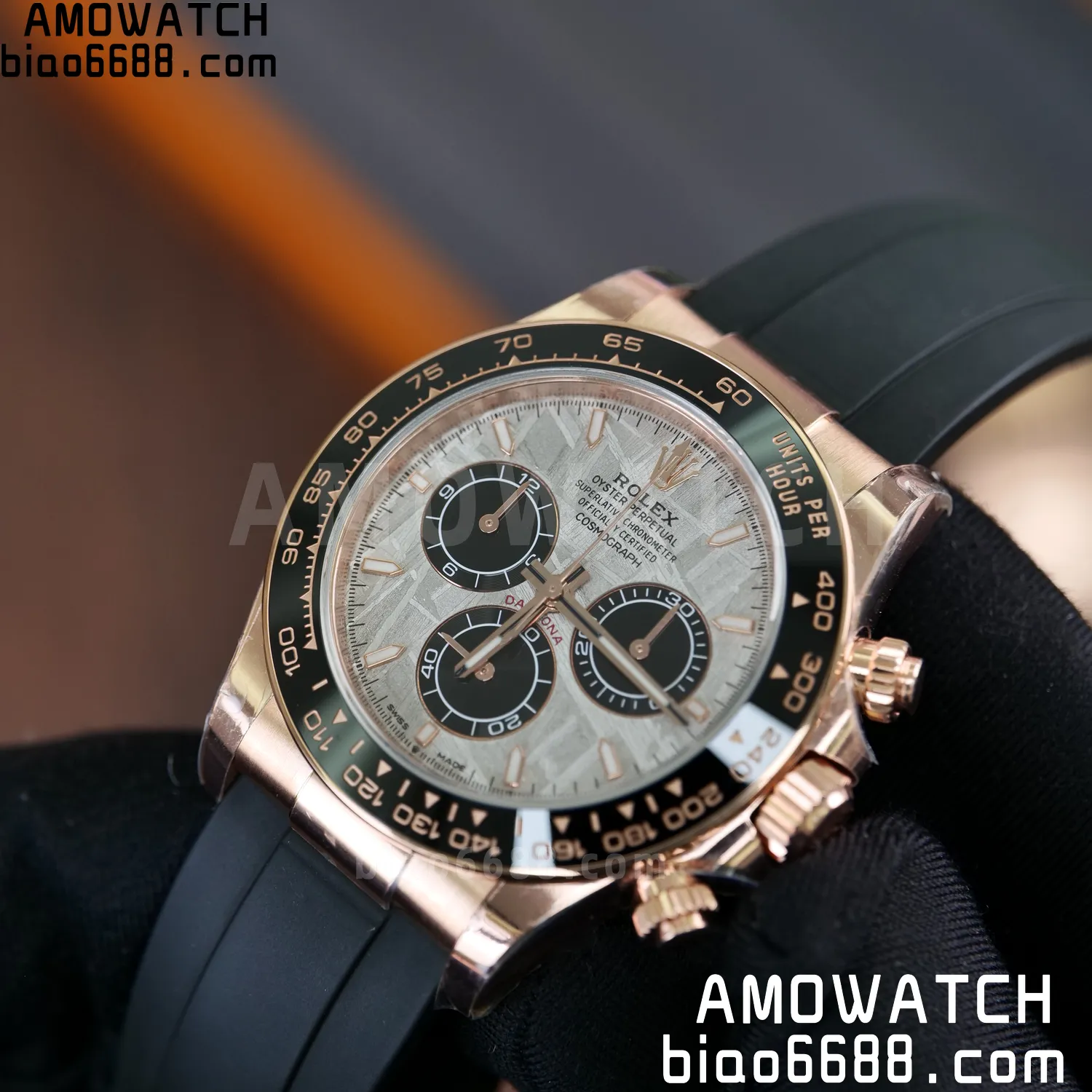 Rolex Daytona 126515 RG ARF1:1 Best Edition Meteorite Dial on Oysterflex Strap DD4131 74 73122e5527e4e48 阿默表行AmoWatch