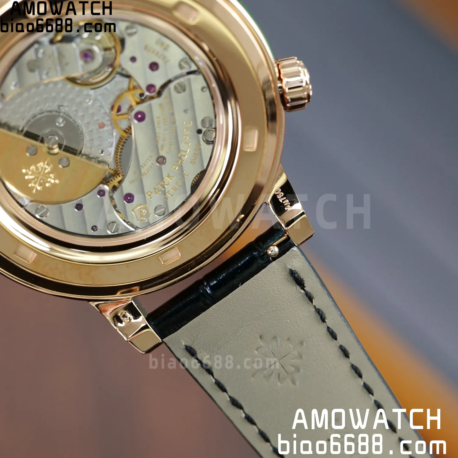 PP Grand Complications 6102P RG PPF 1:1 Best Edition Black Dial On Black Leather Strap Super Clone Asian 240 94 7756d3f65a05132 AMO Watch