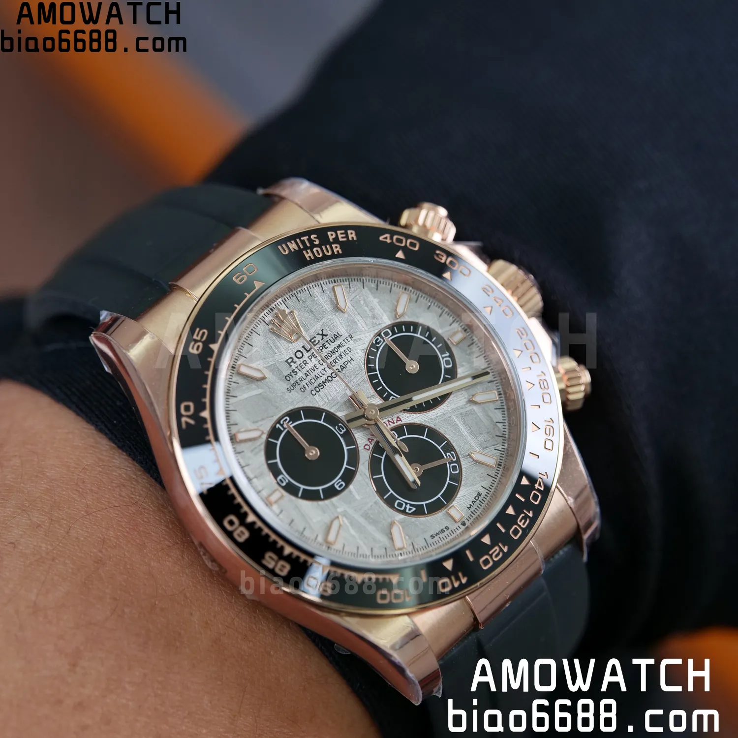 Rolex Daytona 126515 RG ARF1:1 Best Edition Meteorite Dial on Oysterflex Strap DD4131 88 78af044ee11919d 阿默表行AmoWatch