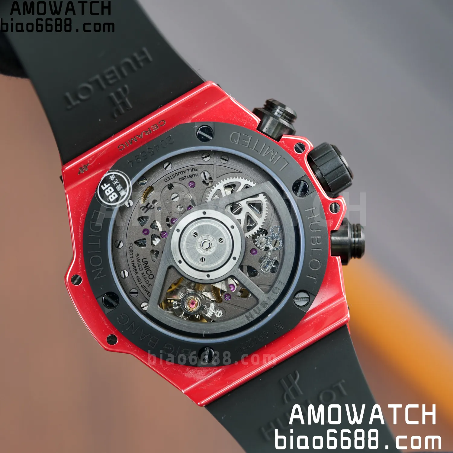 HUBLOT Big Bang Unico 441.CF.8513.RX 42mm BBF 1:1 Best Edition Red Ceramic 70 7c08218b9666ae2 AMO Watch