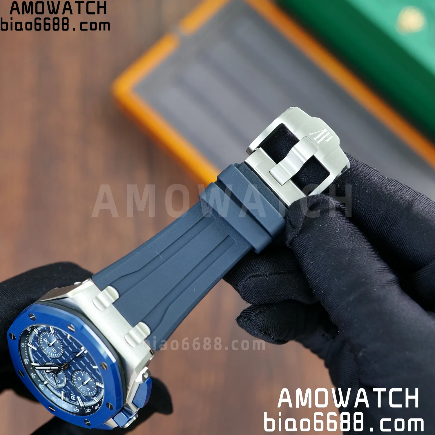 AP Royal Oak Offshore 43mm 26420so SS DDF 1:1 Best Edition Blue Dial on Blue Rubber Strap DD4401 Super Clone 67 7d03e18a520ef99 AMO Watch