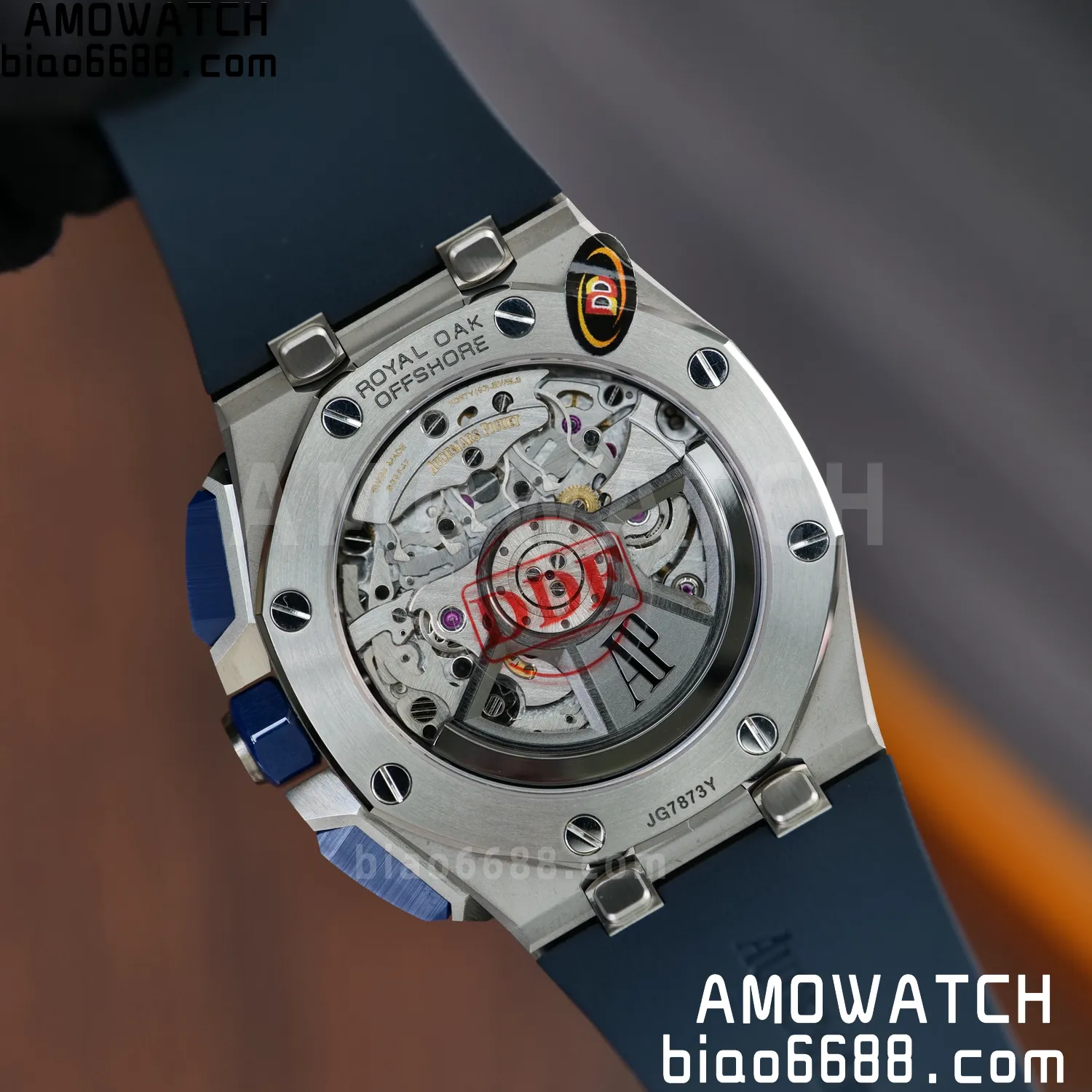 AP Royal Oak Offshore 43mm 26420so SS DDF 1:1 Best Edition Blue Dial on Blue Rubber Strap DD4401 Super Clone 83 817add7ec8d7eeb AMO Watch