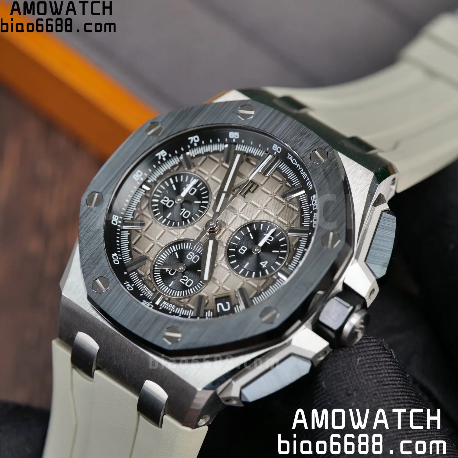 AP Royal Oak Offshore 43mm 26420so SS DDF 1:1 Best Edition Smoked Dial on Gray Rubber Strap DD4401 Super Clone 86 859365e15eeb0f1 阿默表行AmoWatch
