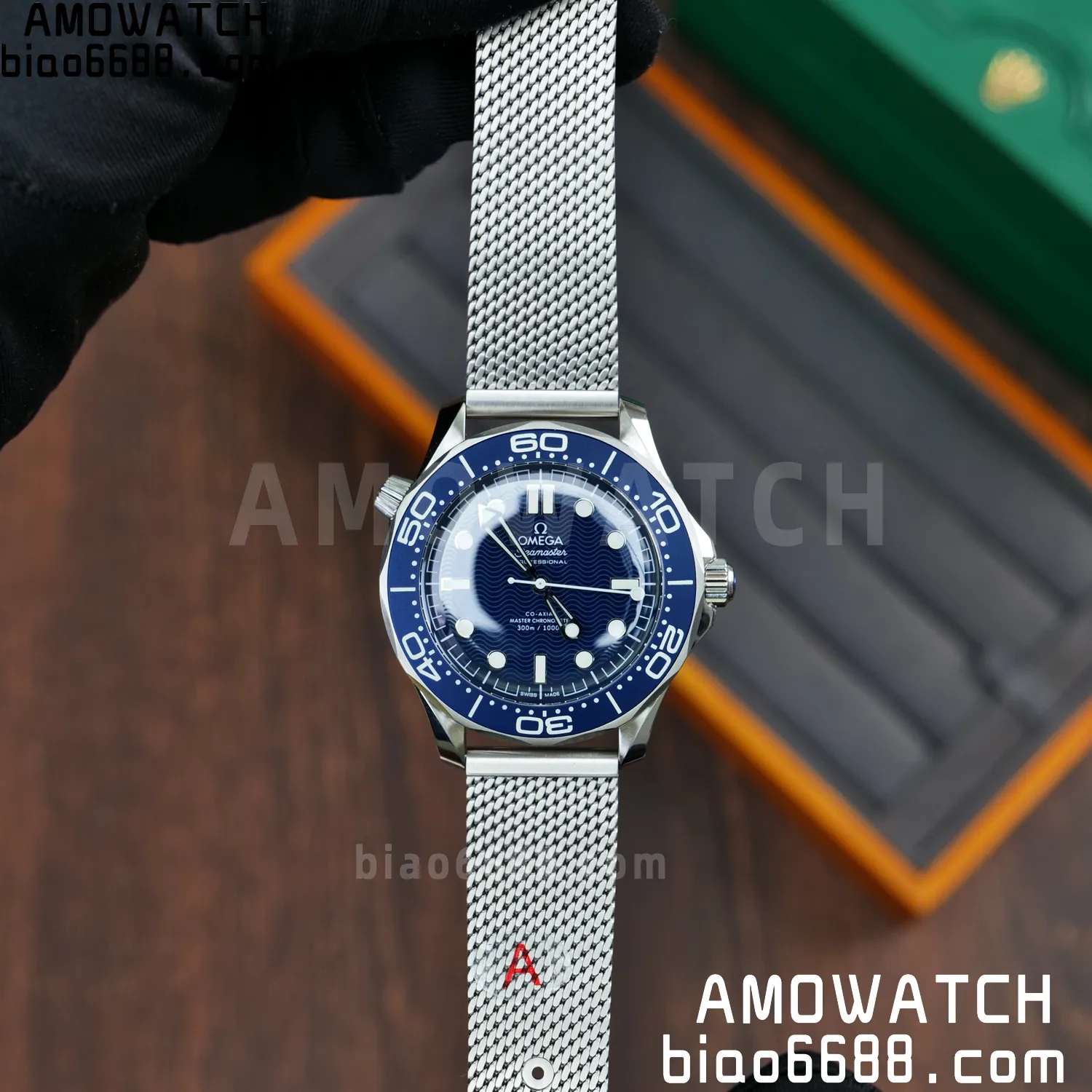 Omega Seamaster 300m 42mm VSF 1:1 Best Edition Blue Dial SA8806 Super Clone V6 74 875db7ba2759752 阿默表行AmoWatch