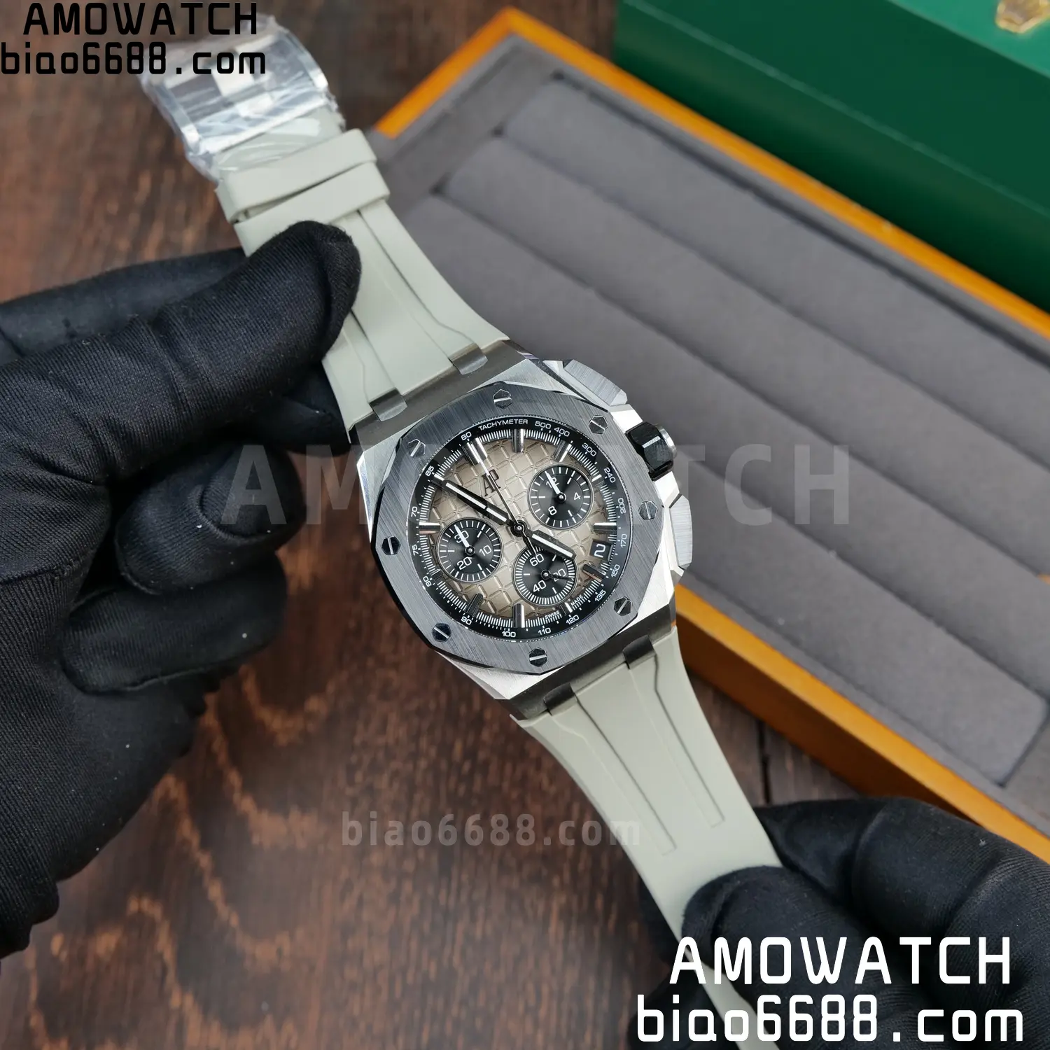 AP Royal Oak Offshore 43mm 26420so SS DDF 1:1 Best Edition Smoked Dial on Gray Rubber Strap DD4401 Super Clone 72 8eab721080c89ac 阿默表行AmoWatch