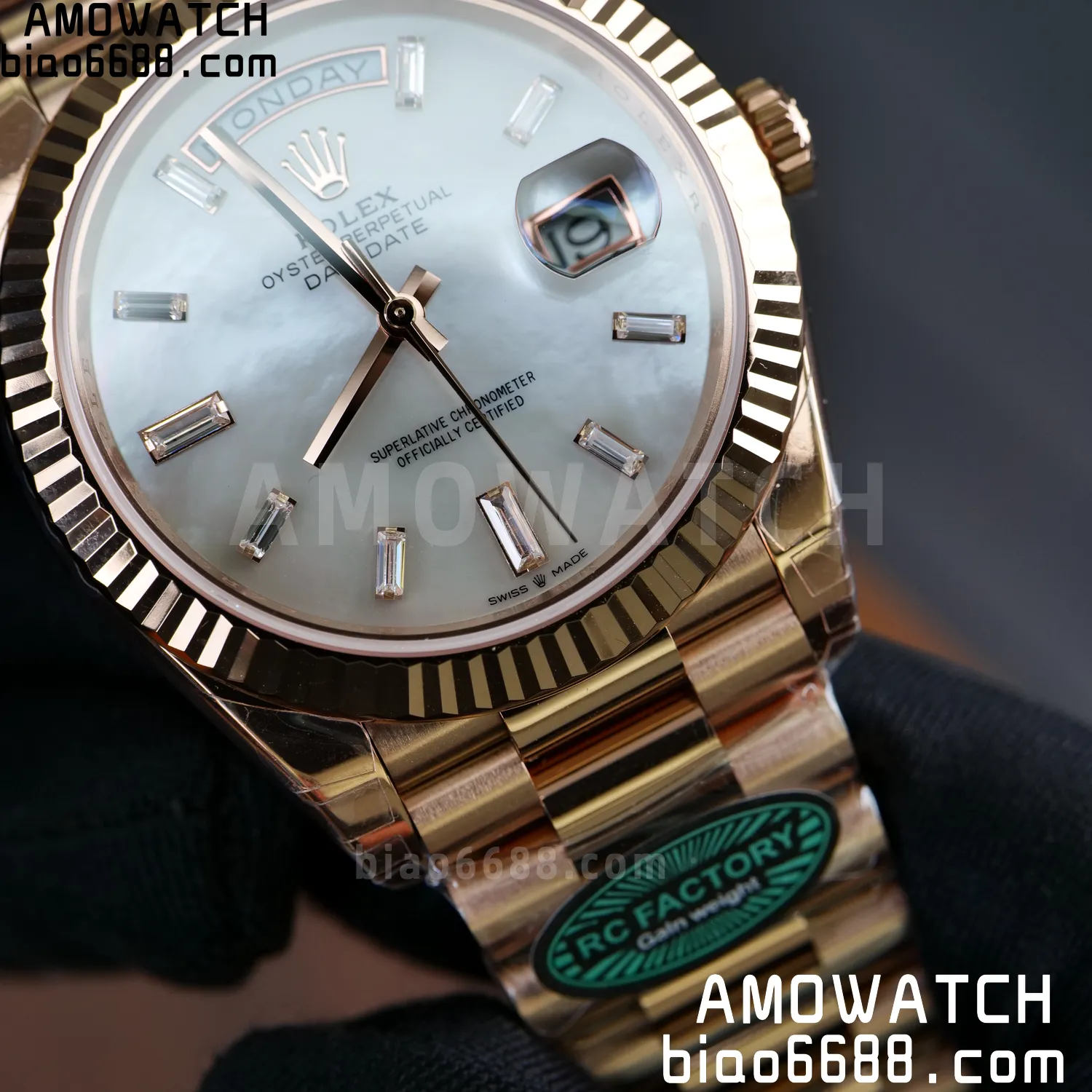 Rolex Day Date 40 RG 228236 RCF 1:1 Best Edition White Roman Dial on President Bracelet VR3255 (211g) 76 8f121043f6e6b78 AMO Watch