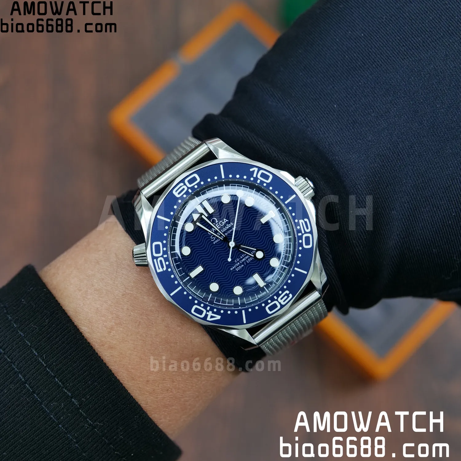 Omega Seamaster 300m 42mm VSF 1:1 Best Edition Blue Dial SA8806 Super Clone V6 104 9173700c1a5ed82 阿默表行AmoWatch