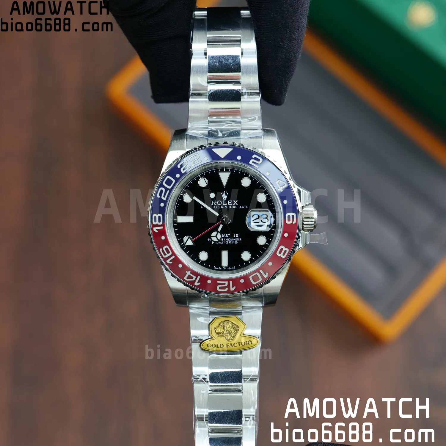 Rolex GMT-Master II 126719 Gold Factory 1:1 Best Edition Black Dial V4 195g (Weighted) 63 91c3b9803eededc 阿默表行AmoWatch