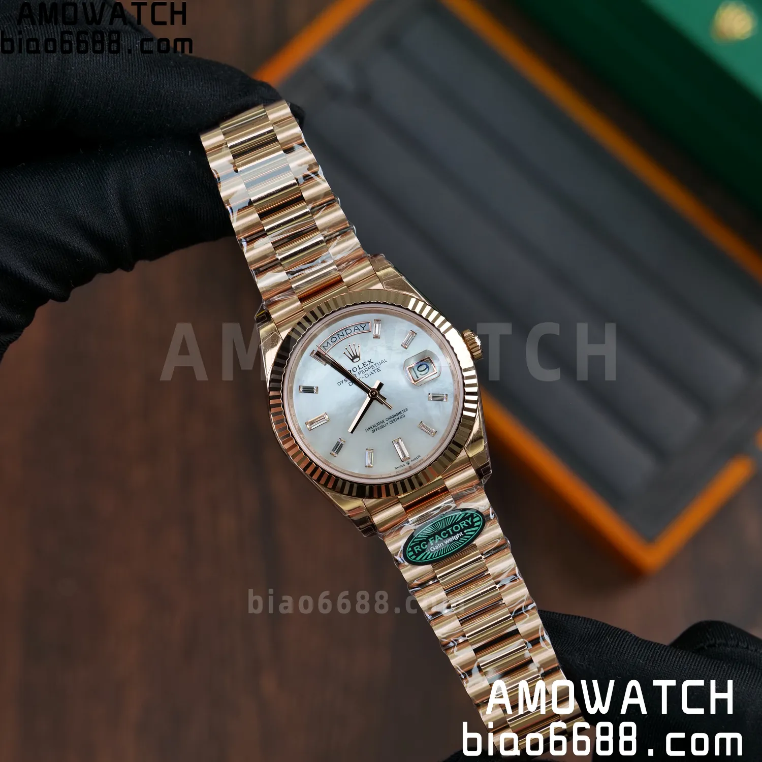 Rolex Day Date 40 RG 228236 RCF 1:1 Best Edition White Roman Dial on President Bracelet VR3255 (211g) 61 96bb9d7782766ea AMO Watch