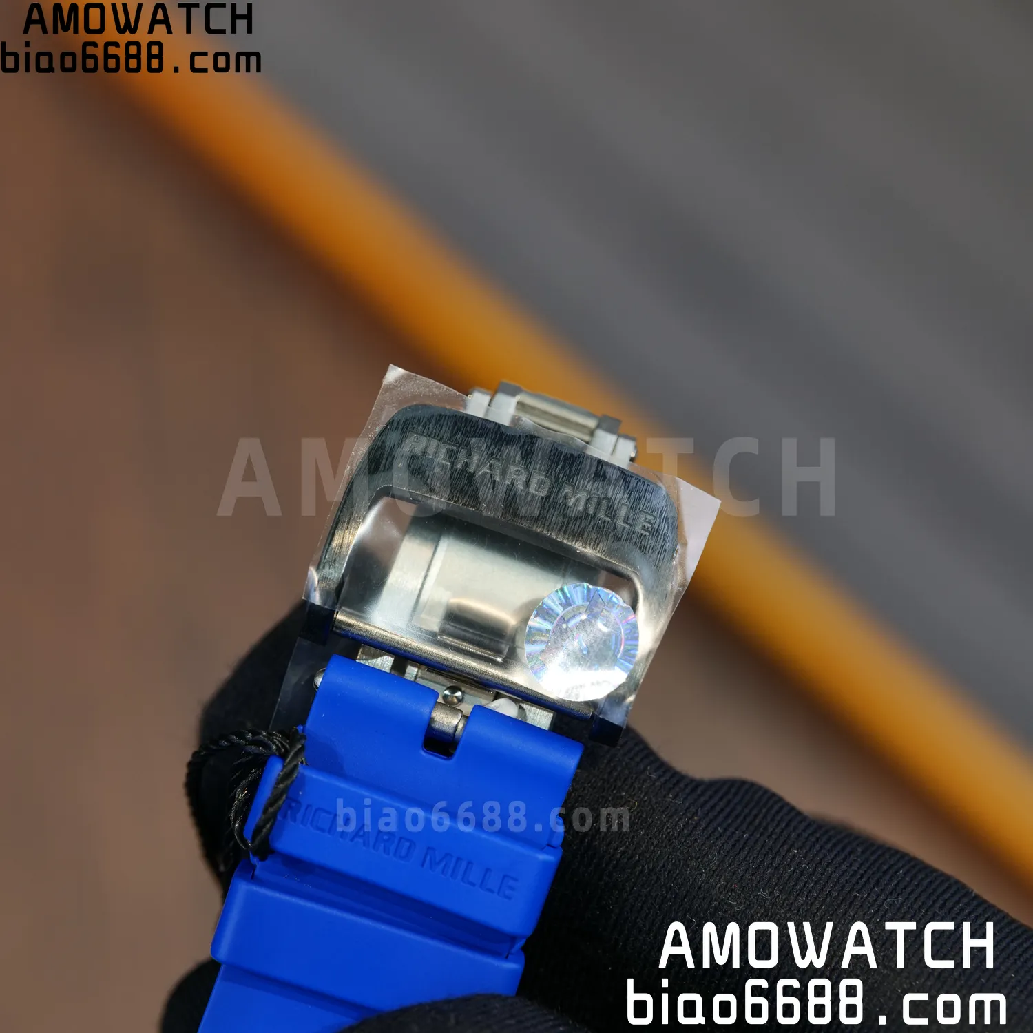 RICHARD MILLE RM035 RM35-01 Black Carbon ZF 1:1 Best Edition Blue Rubber Strap Clone RMUL3 84 9de0479681089e3 AMO Watch