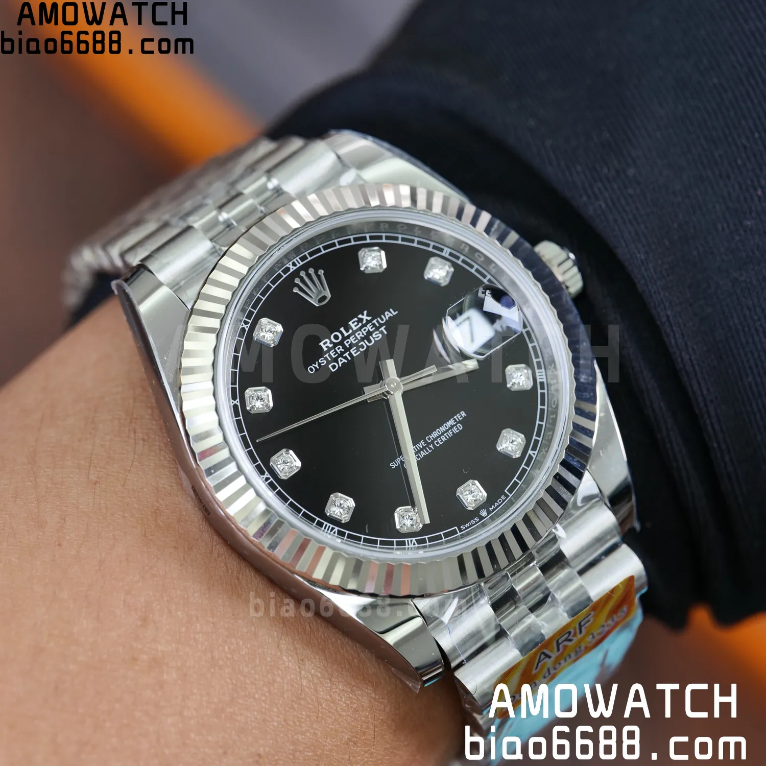 Rolex DateJust 126334-0020 41mm ARF 1:1 Best Edition Black Dial on Jubilee Bracelet dd3235 79 9e4f99706d25bfb 阿默表行AmoWatch