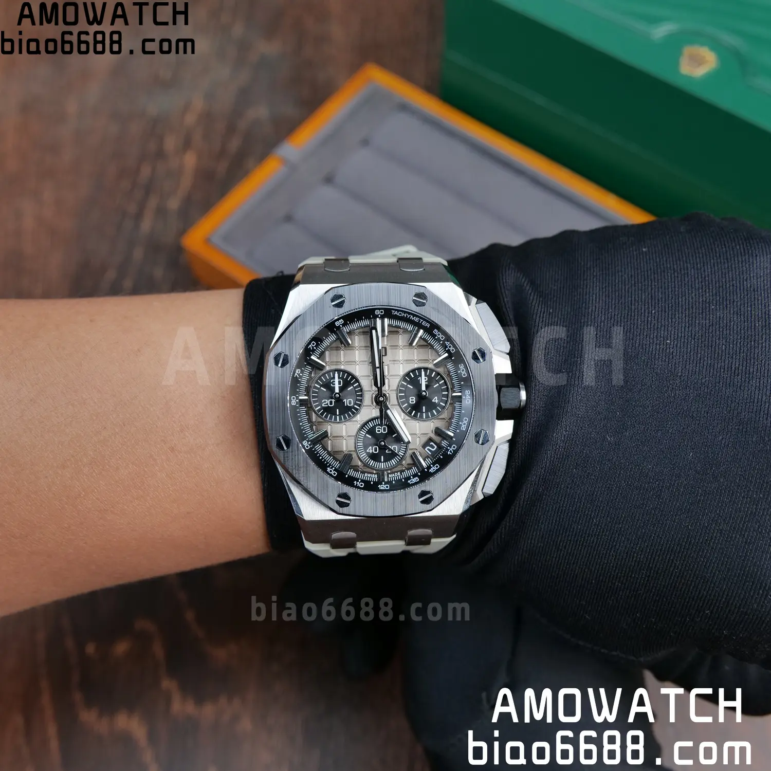 AP Royal Oak Offshore 43mm 26420so SS DDF 1:1 Best Edition Smoked Dial on Gray Rubber Strap DD4401 Super Clone 105 9f828c2d11f8666 阿默表行AmoWatch