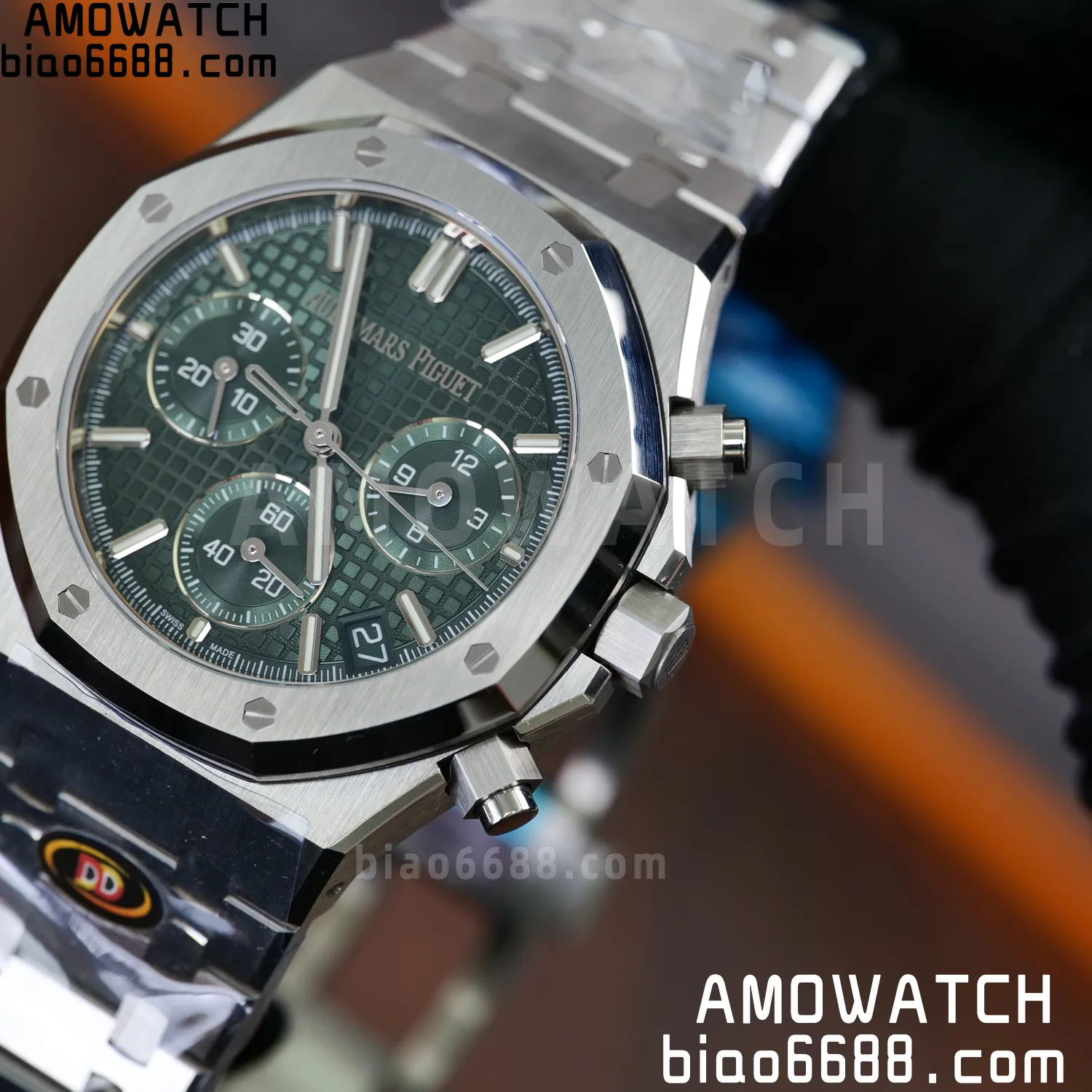Royal Oak Chrono 26240 SS DDF 1:1 Best Edition Green Dial on SS Bracelet DD4401 Super Clone (50th Anniversary) 71 a2a19f4c5e92207 AMO Watch