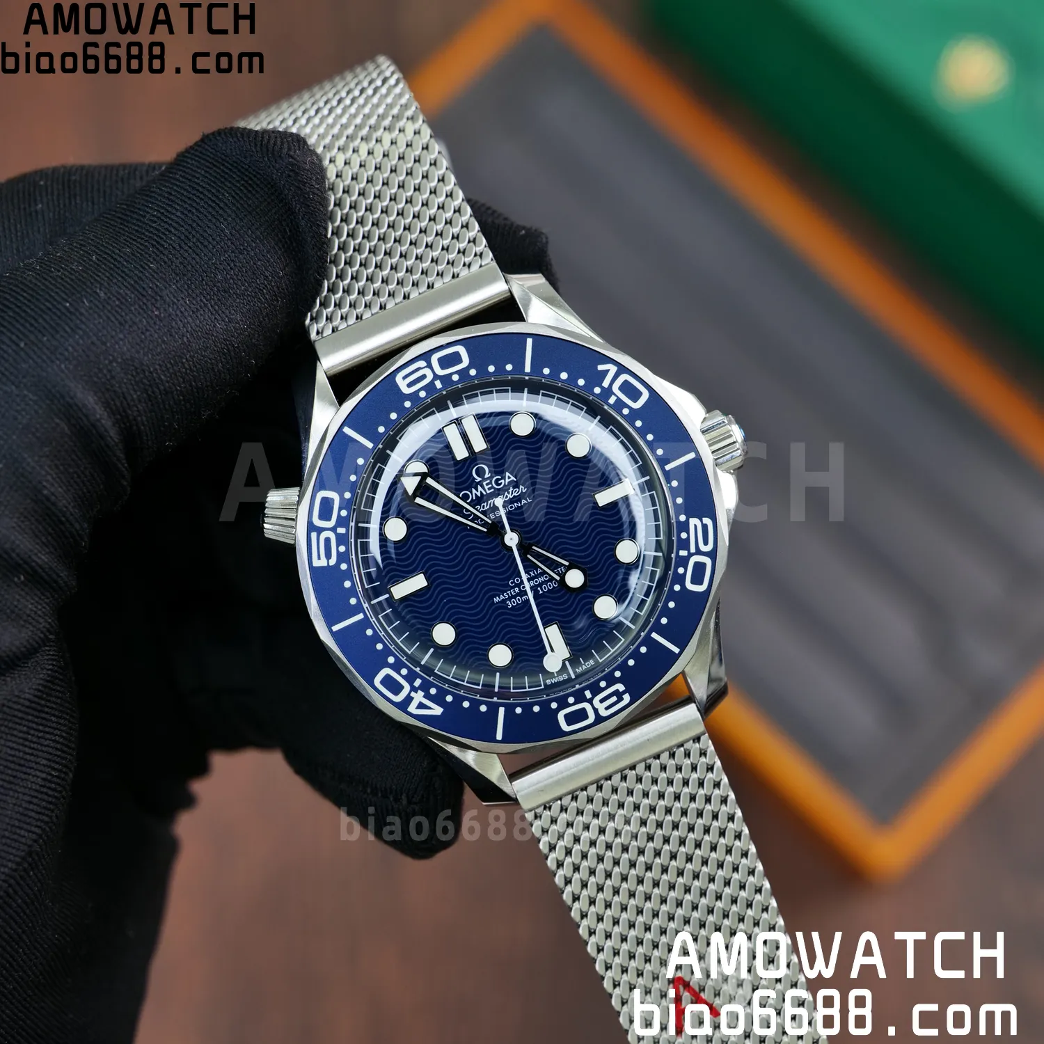 Omega Seamaster 300m 42mm VSF 1:1 Best Edition Blue Dial SA8806 Super Clone V6 75 a4f6e5418a43a6d 阿默表行AmoWatch