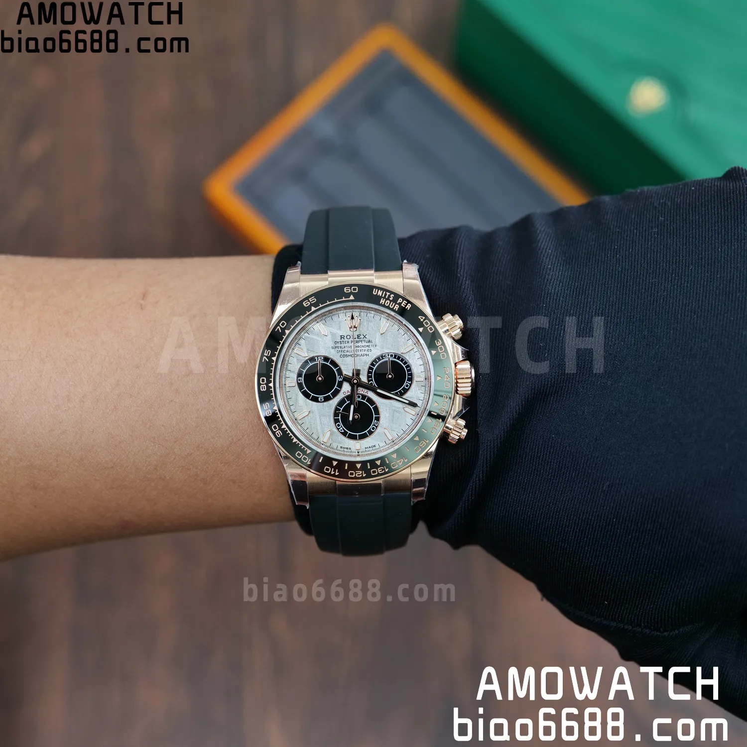 Rolex Daytona 126515 RG ARF1:1 Best Edition Meteorite Dial on Oysterflex Strap DD4131 90 a9b887bb5f1e3f0 阿默表行AmoWatch