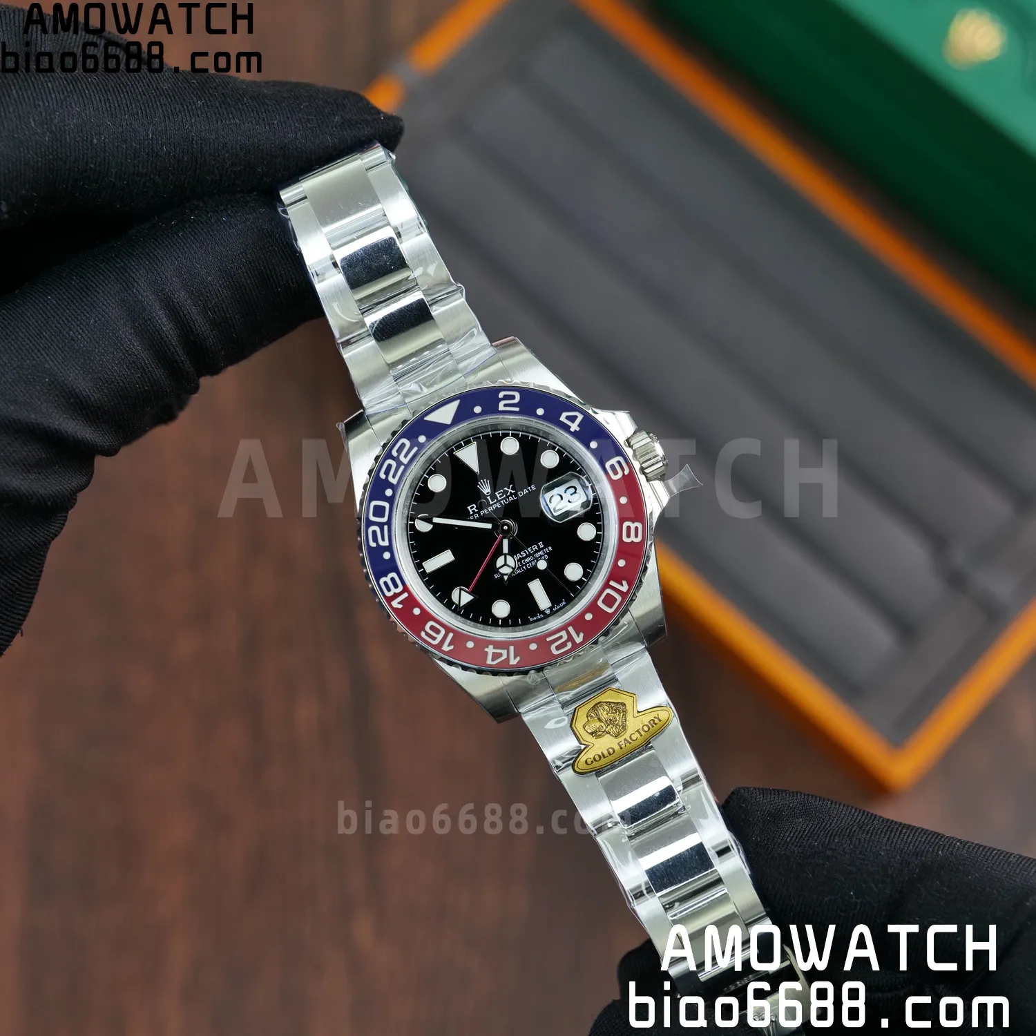 Rolex GMT-Master II 126719 Gold Factory 1:1 Best Edition Black Dial V4 195g (Weighted) 58 a9de18355b78990 阿默表行AmoWatch