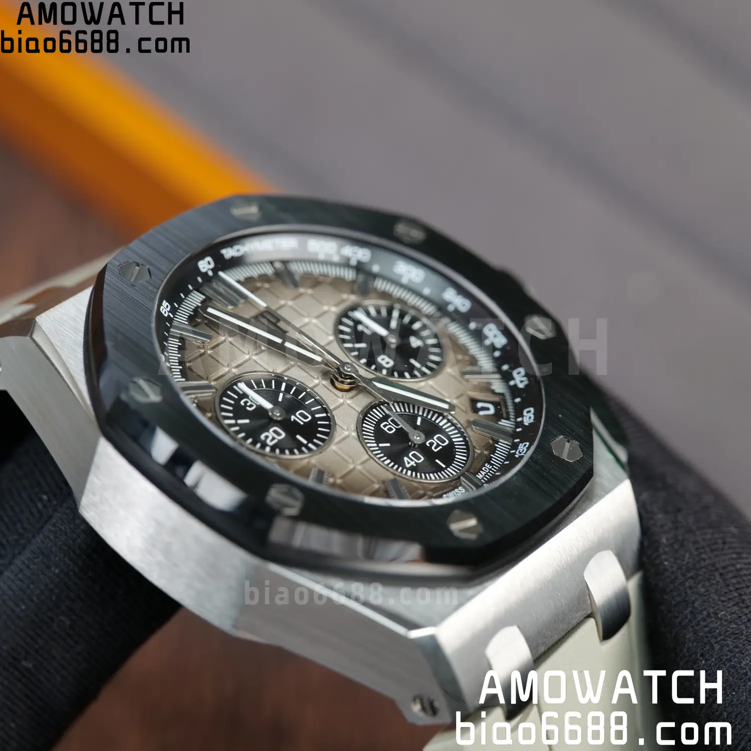 AP Royal Oak Offshore 43mm 26420so SS DDF 1:1 Best Edition Smoked Dial on Gray Rubber Strap DD4401 Super Clone 90 a9eb7e16f9e43ec 阿默表行AmoWatch