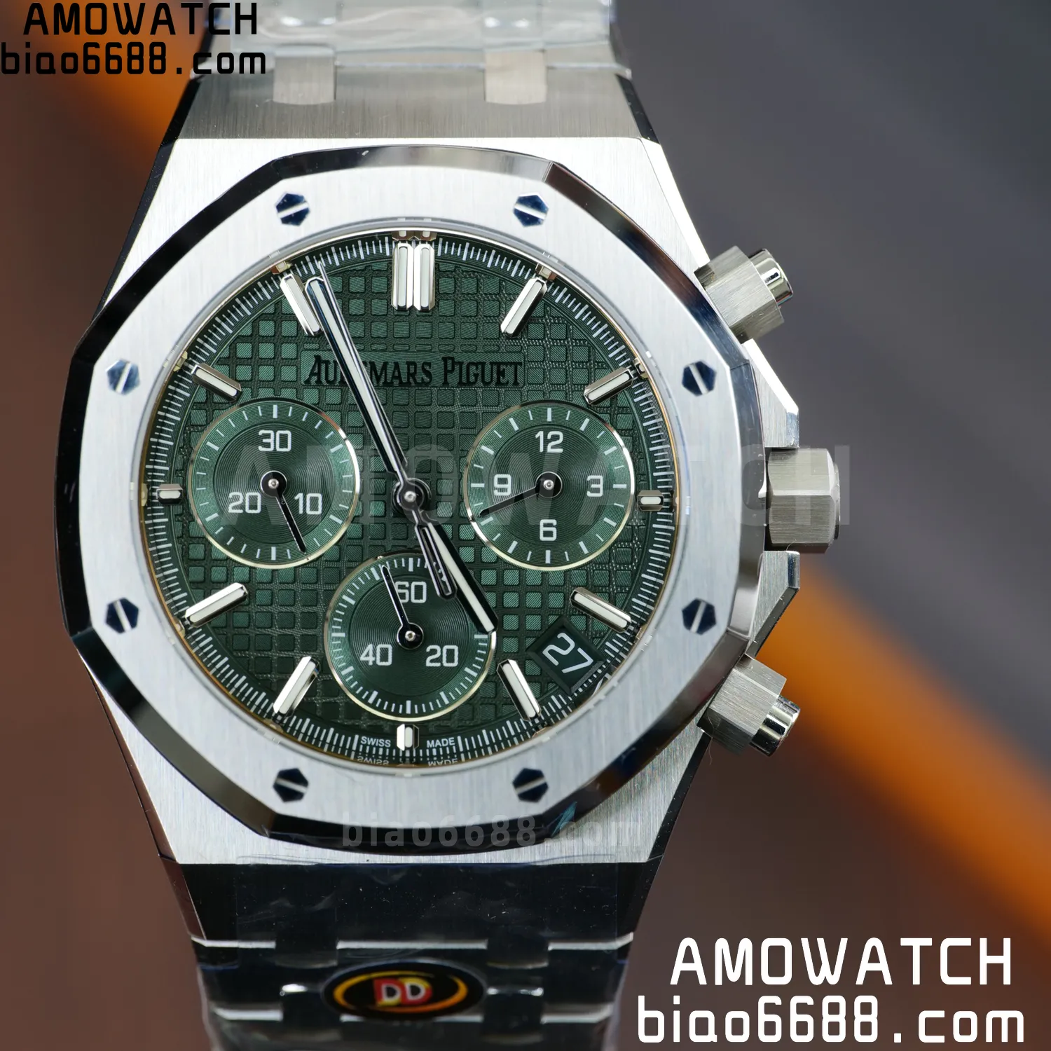 Royal Oak Chrono 26240 SS DDF 1:1 Best Edition Green Dial on SS Bracelet DD4401 Super Clone (50th Anniversary) 67 aa0f4d53646234e AMO Watch