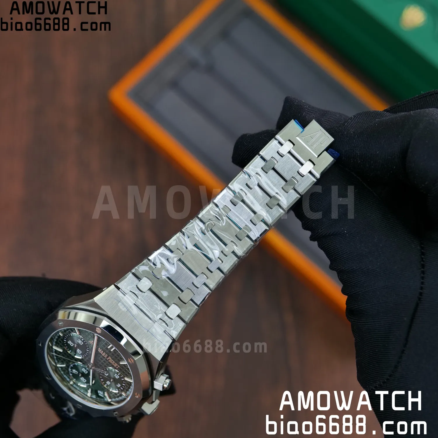 Royal Oak Chrono 26240 SS DDF 1:1 Best Edition Green Dial on SS Bracelet DD4401 Super Clone (50th Anniversary) 64 ae1d8b0d2b64b82 AMO Watch