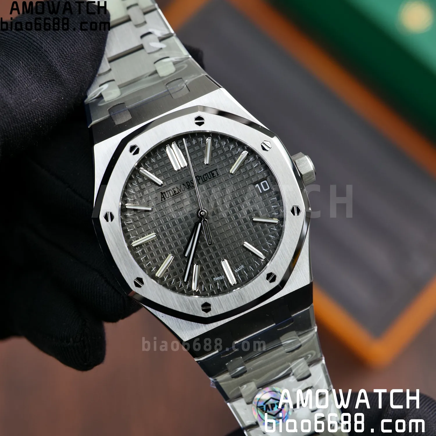 AP Royal Oak 41mm 15510ST SS APS Factory 1:1 Best Edition Black Dial on SS Bracelet SA4302 Super Clone (Free Sprung) 72 aedf0d525750a1a 阿默表行AmoWatch