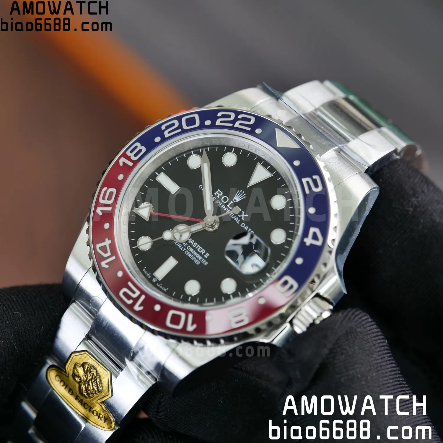 Rolex GMT-Master II 126719 Gold Factory 1:1 Best Edition Black Dial V4 195g (Weighted) 70 b5c3a6099cea3a0 阿默表行AmoWatch
