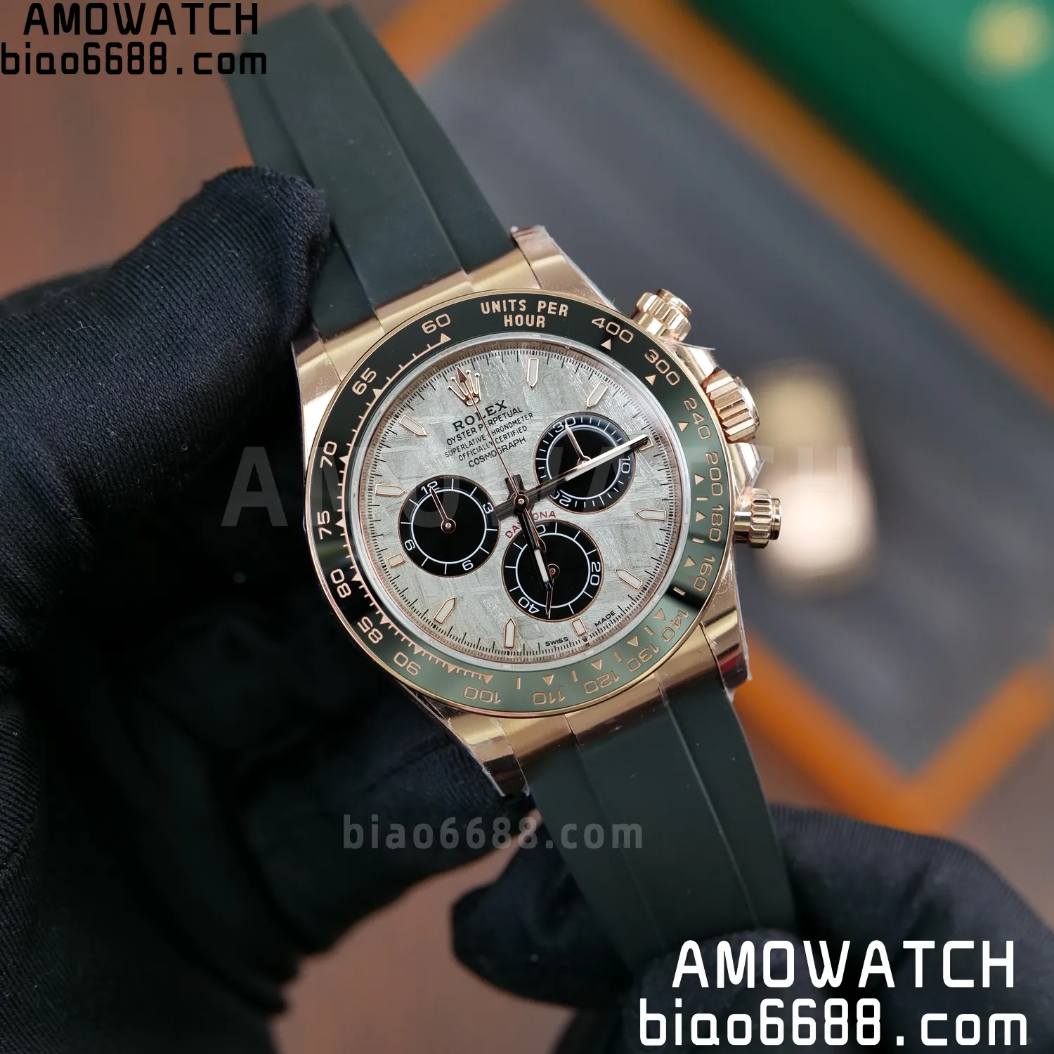 Rolex Daytona 126515 RG ARF1:1 Best Edition Meteorite Dial on Oysterflex Strap DD4131 63 b6e76899637acfd 阿默表行AmoWatch