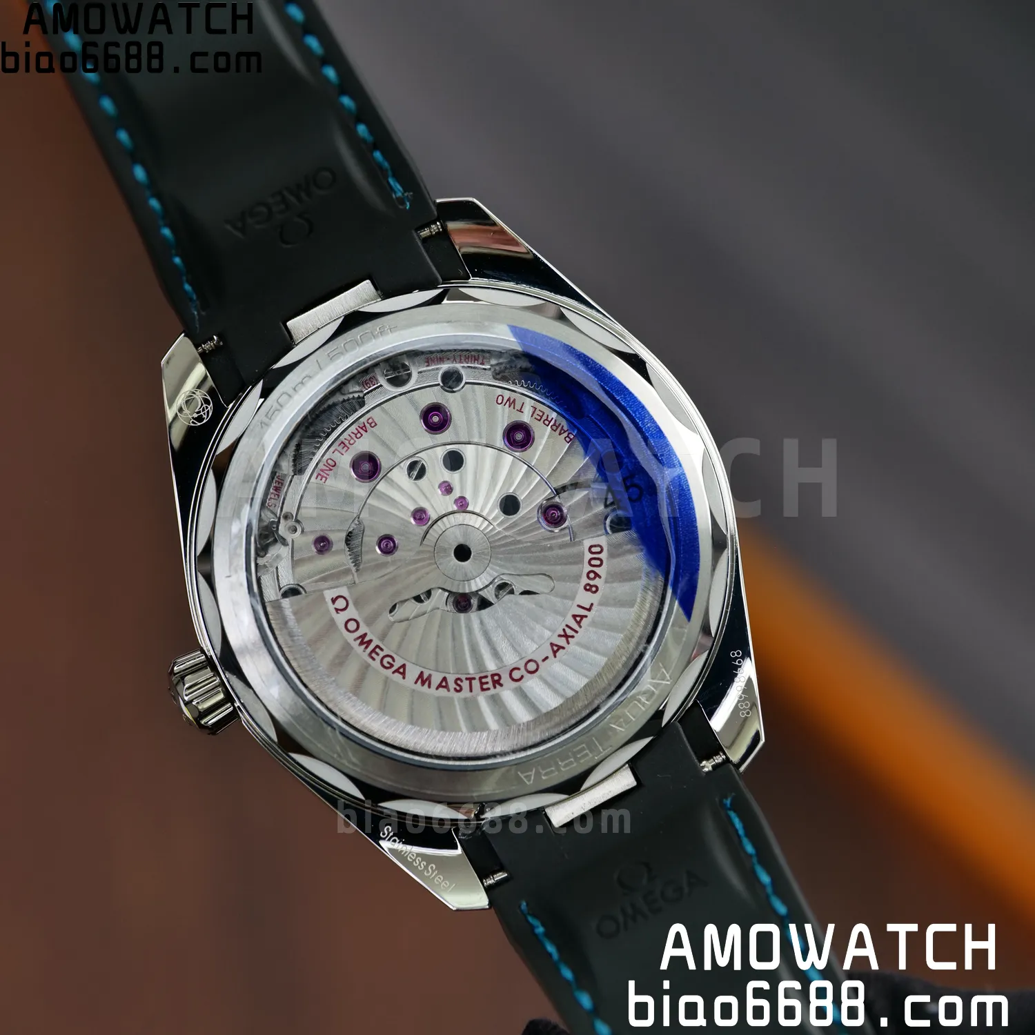 OMEGA Aqua Terra 150M 38mm VSF 1:1 Best Edition Turquoise Dial on Black Rubber Strap VS8800 Super Clone 72 bba655f2f920a06 AMO Watch