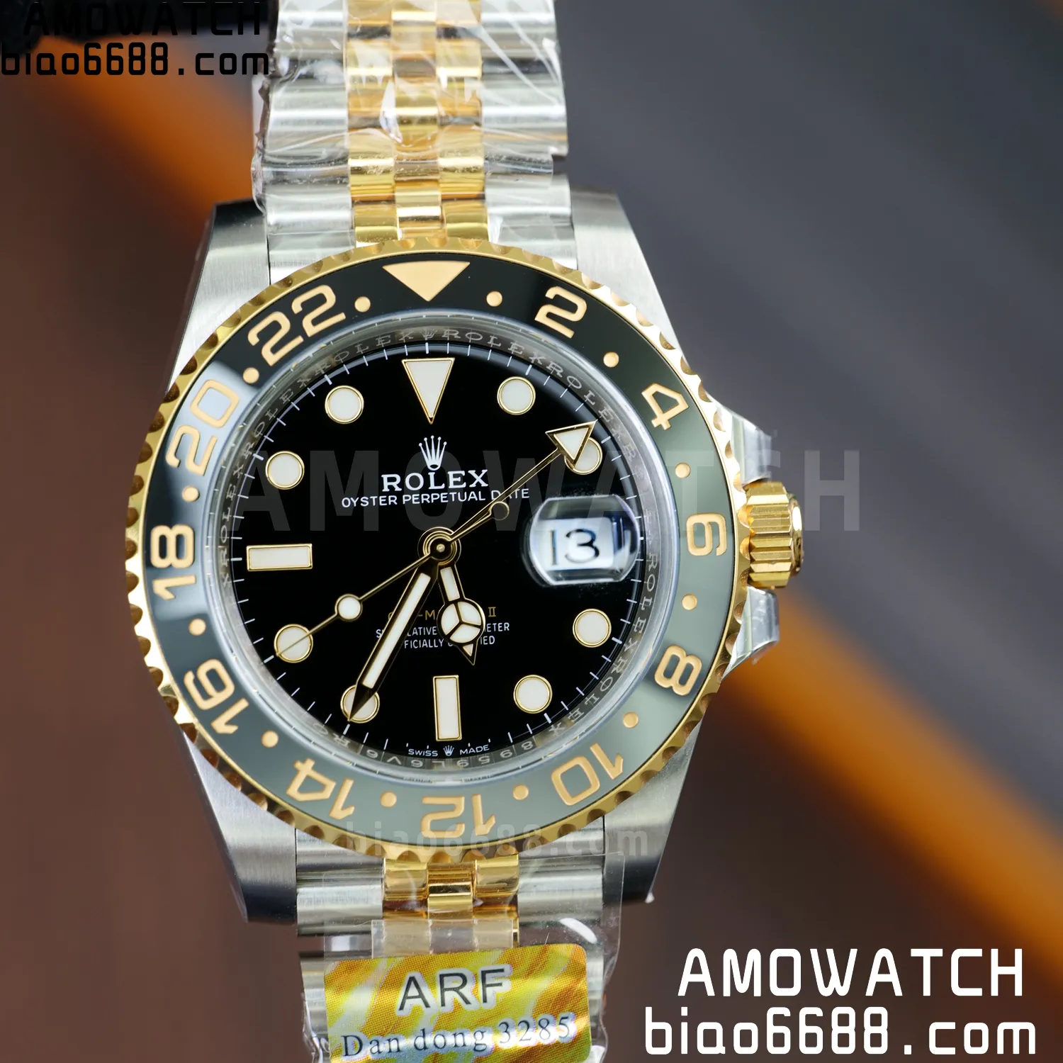 Rolex GMT-Master II 126713 GRNR ARF 1:1 Best Edition on Black Dial SS/YG Bracelet Super Clone DD3285 62 c996cd0085b438d 阿默表行AmoWatch