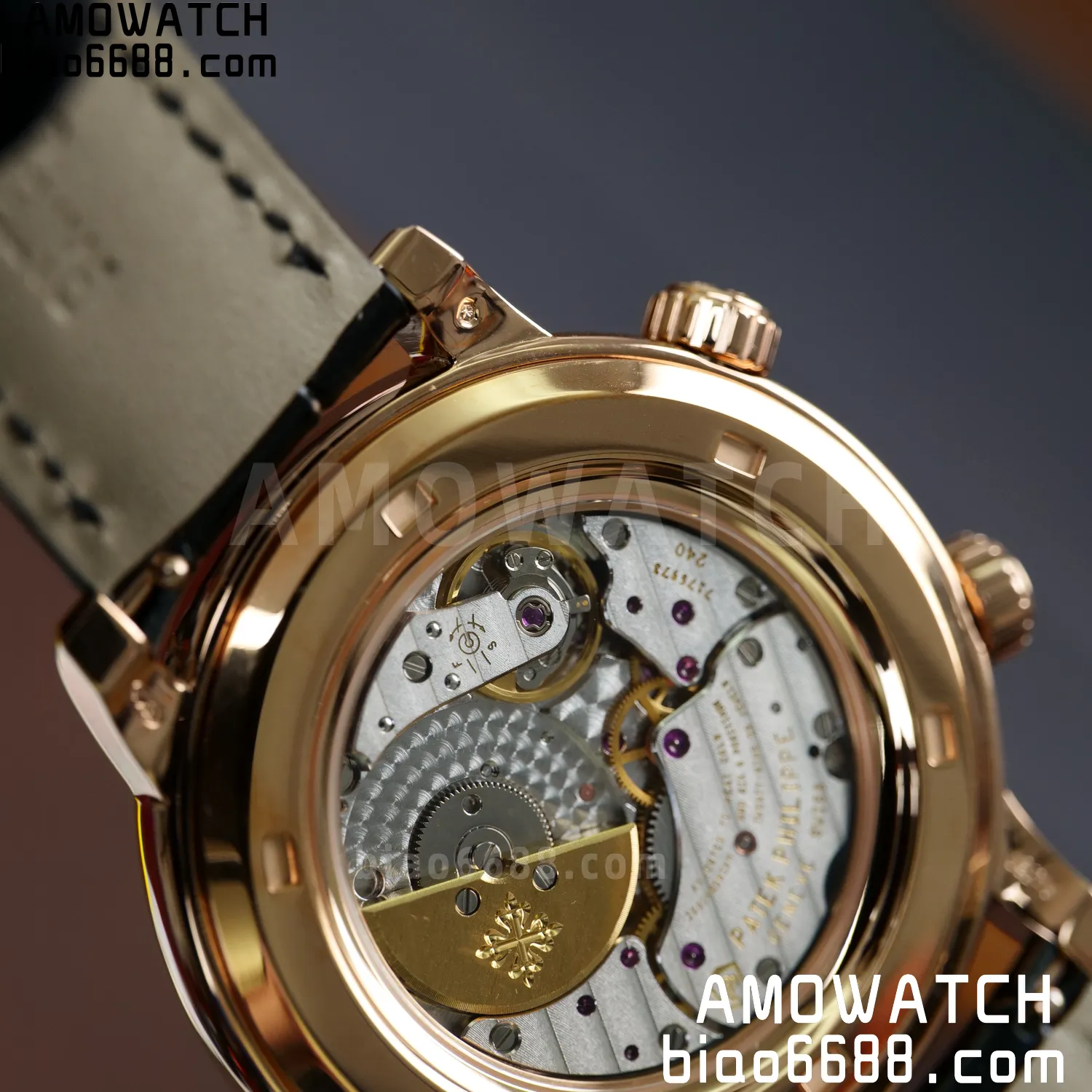PP Grand Complications 6102P RG PPF 1:1 Best Edition Black Dial On Black Leather Strap Super Clone Asian 240 91 d38a0422bafeed6 AMO Watch