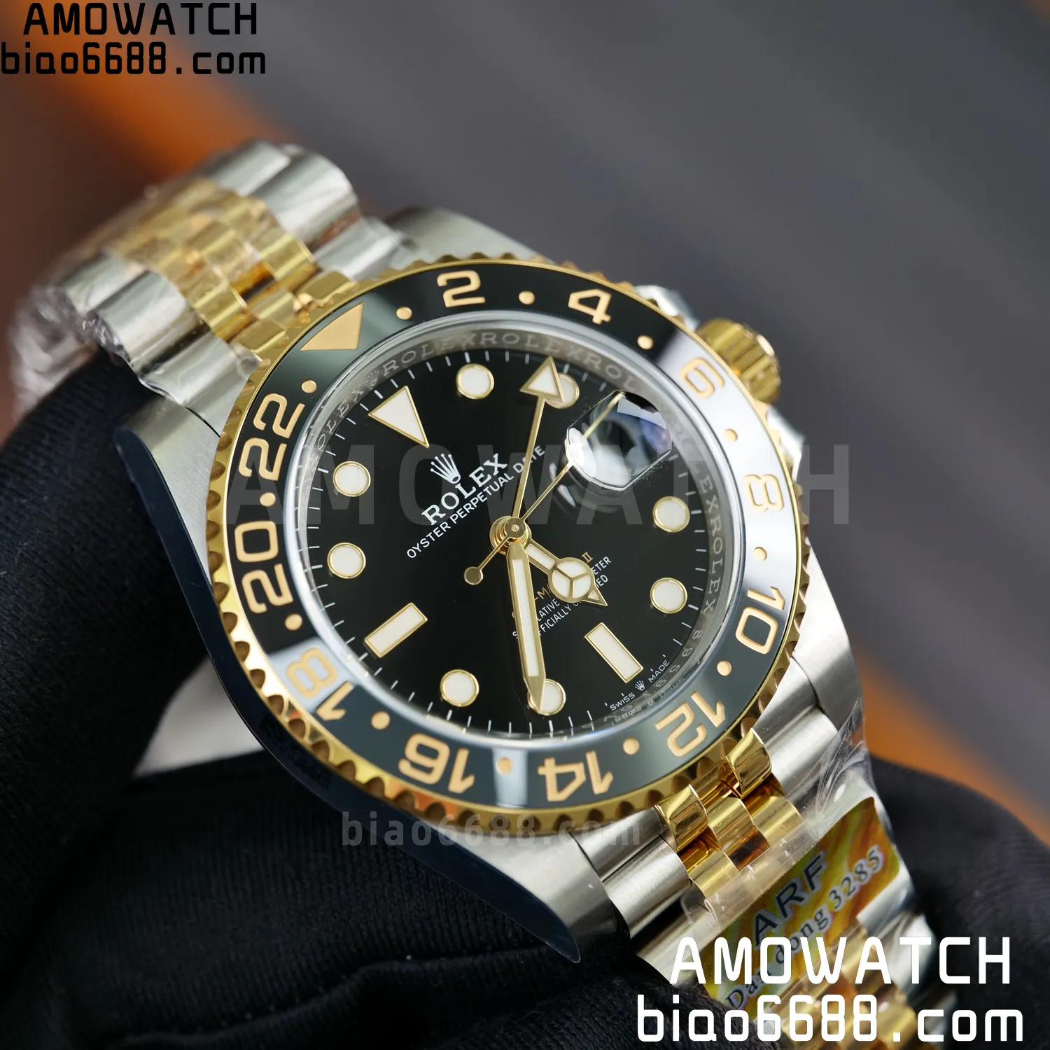 Rolex GMT-Master II 126713 GRNR ARF 1:1 Best Edition on Black Dial SS/YG Bracelet Super Clone DD3285 67 db6bd297fed9ec4 阿默表行AmoWatch